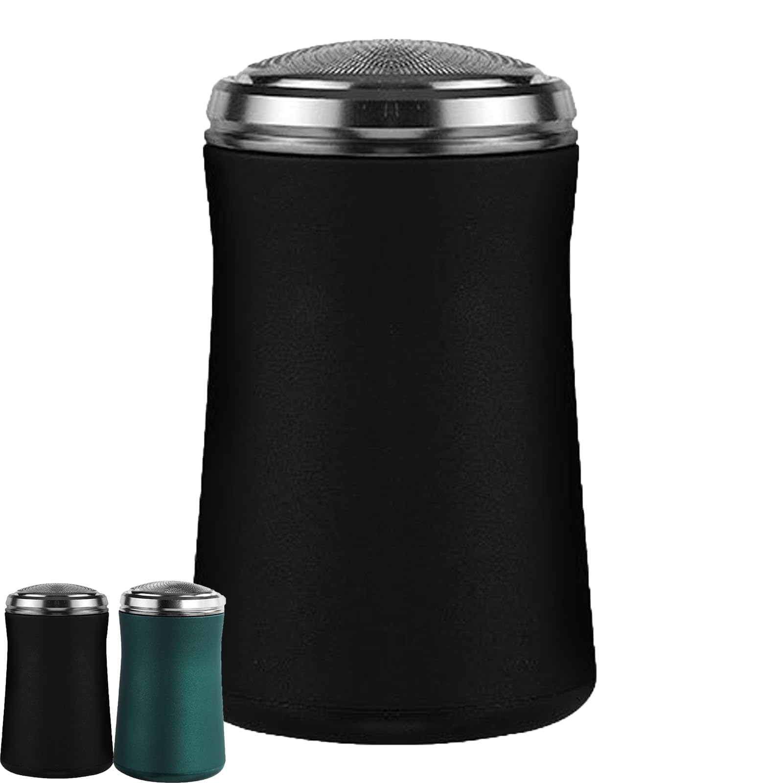 Allison Shaver - Compact USB Rechargeable Electric Razor for Men, Portable Wet/Dry Facial Hair Trimmer, Washable Travel Shaver with Precision Blades (Black) - Perfect for Travel, Gym, Office & Daily Grooming