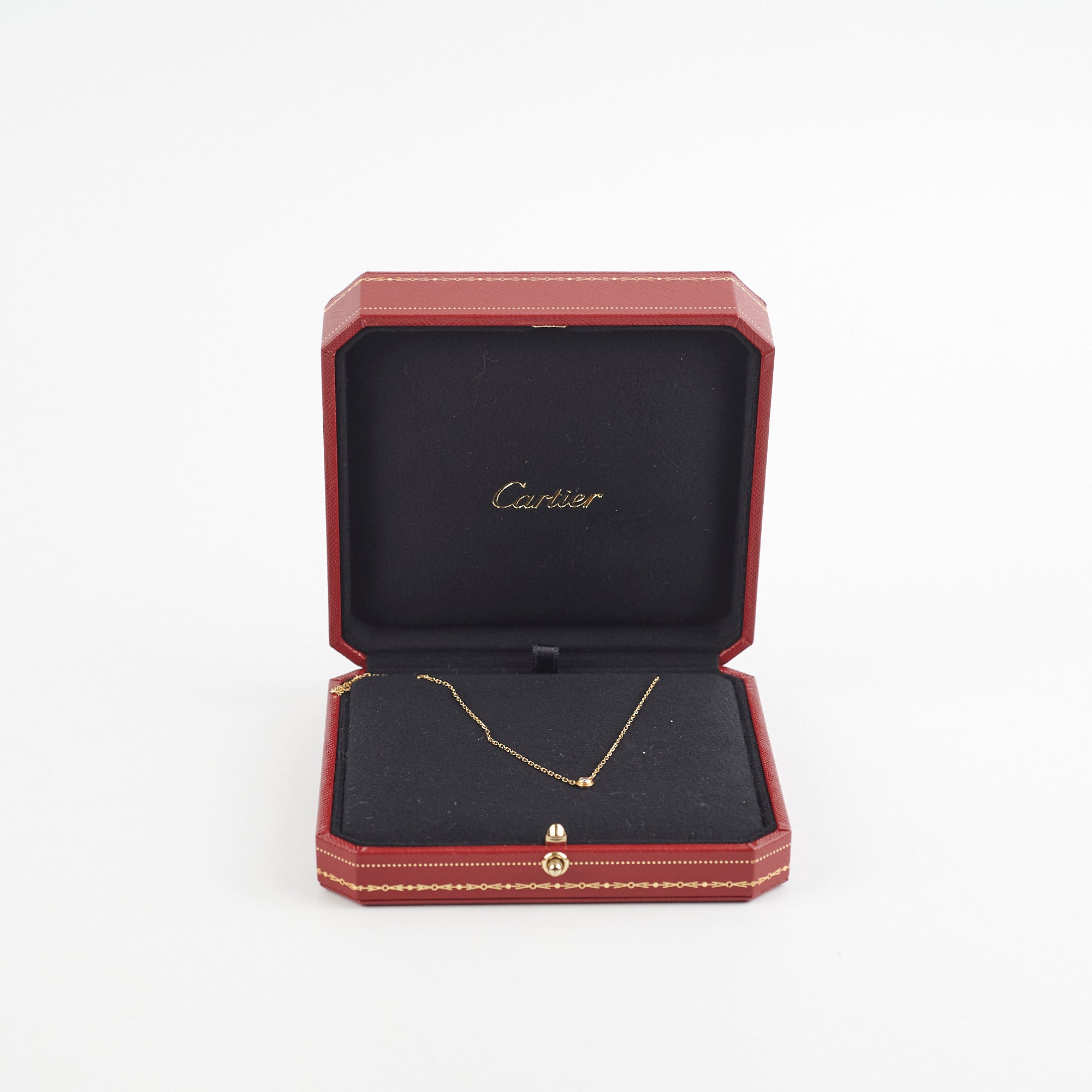Cartier Small Model D'Amour Necklace - 18K Rose Gold Diamond Pendant for Women | Elegant Gift for Anniversary, Valentine's Day & Special Occasions