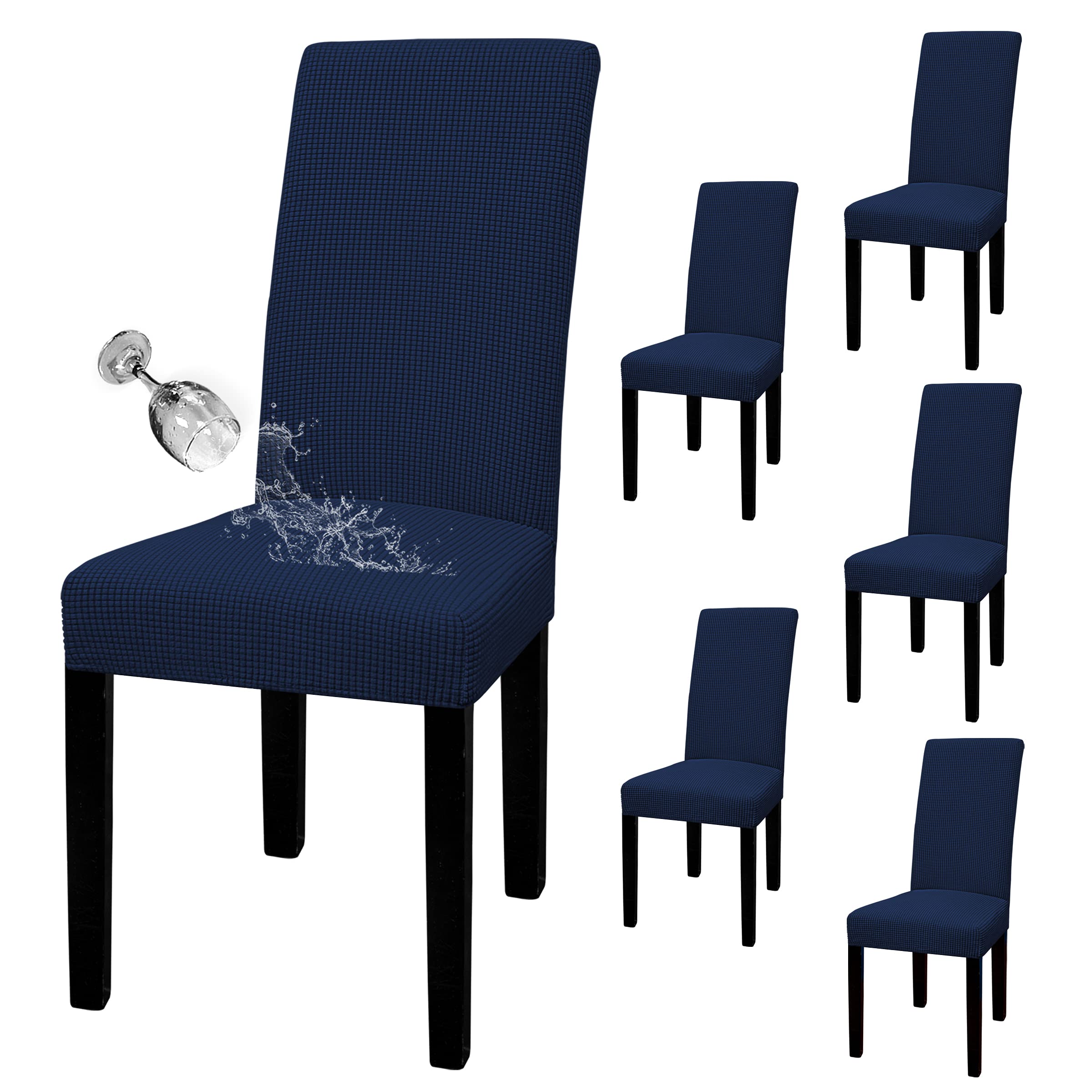 Stylish Dining Chair Covers & Sofa Slipcovers Set - Washable, Stretchable Fabric for Home & Office Decor - Perfect for Dining Rooms, Living Rooms, and Events