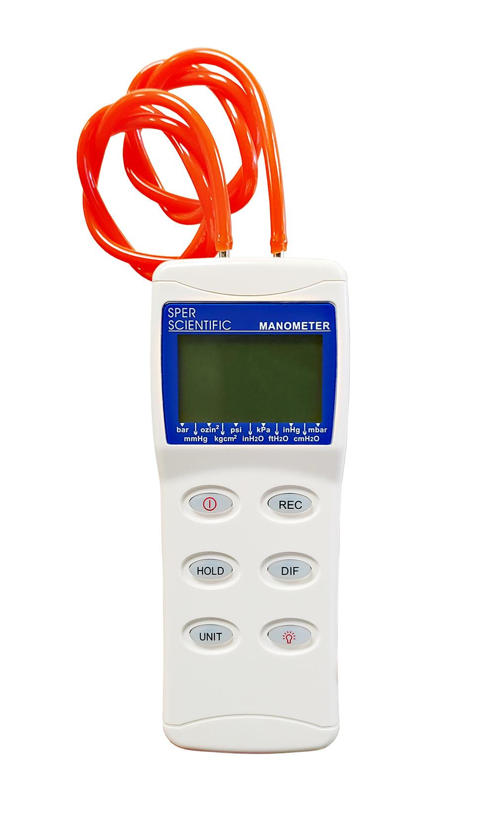 2 in 1 Digital Manometer 100 PSI - High Accuracy Pressure Gauge for HVAC, Automotive & Industrial Use