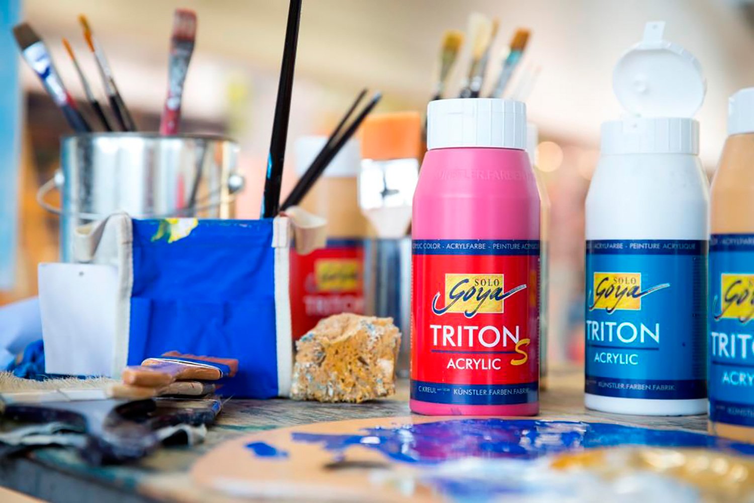 Solo Goya 17311 Triton S Acrylic Basic 750ml Shine Effect Paint - Havana Brown for DIY Crafts, Home Decor & Furniture Restoration