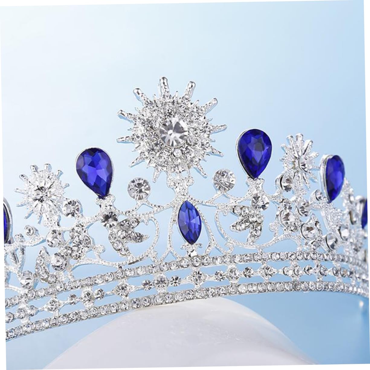 POPETPOP 1pc Crystal Bridal Tiara Hair Comb - Rhinestone Wedding Crown for Bridesmaids, Princess Hair Jewelry - Perfect for Weddings, Prom, Pageants & Special Occasions