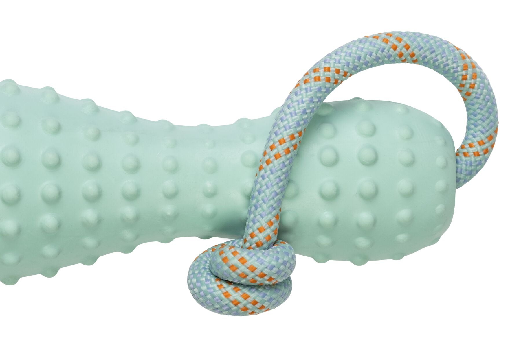 Ruffwear® Gourdo® Mint Green Rubber Dog Toy with Rope - Durable Chew Toy for Aggressive Chewers, Interactive Play & Outdoor Fetch Games