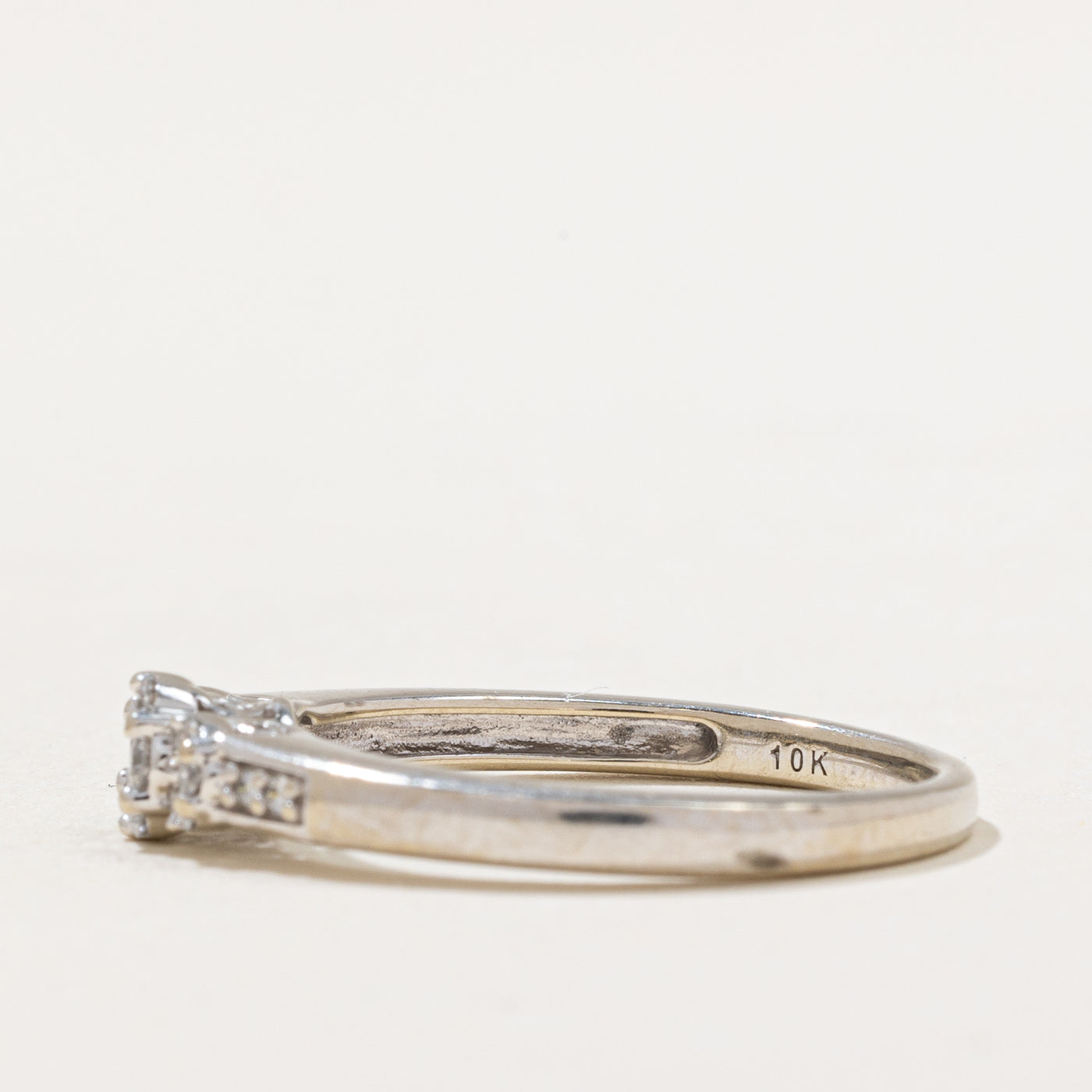 0.12ctw Diamond Cluster Ring for Women - Size 7 | Elegant Wedding, Engagement, Anniversary Jewelry Gift