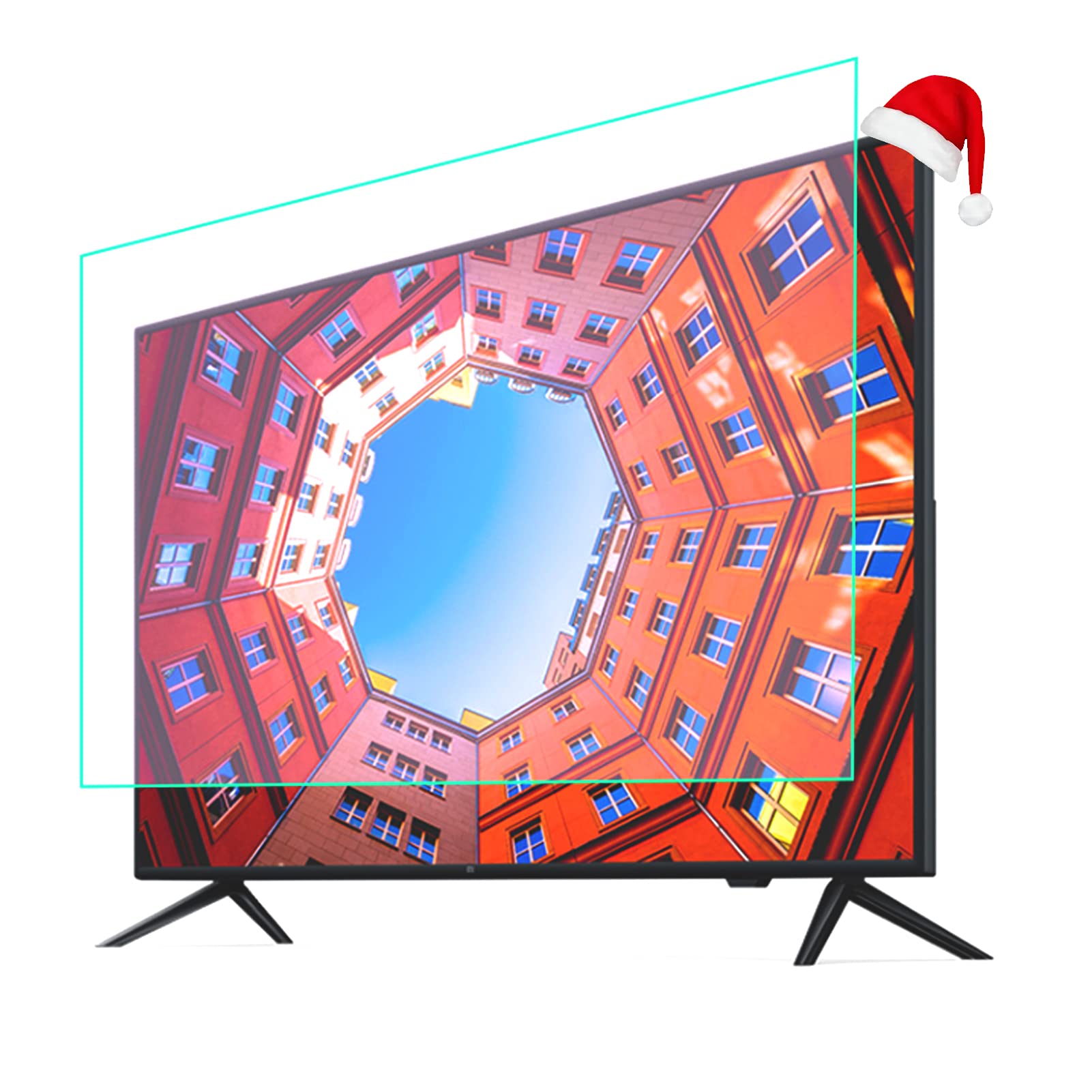40-52 Inch Anti Glare TV Screen Protector - Blue Light Filter for Eye Protection | Fits Most TVs & Gaming Monitors | Reduces Eye Strain for Indoor & Outdoor Use | Perfect for Home Theater & Gaming Setup (52