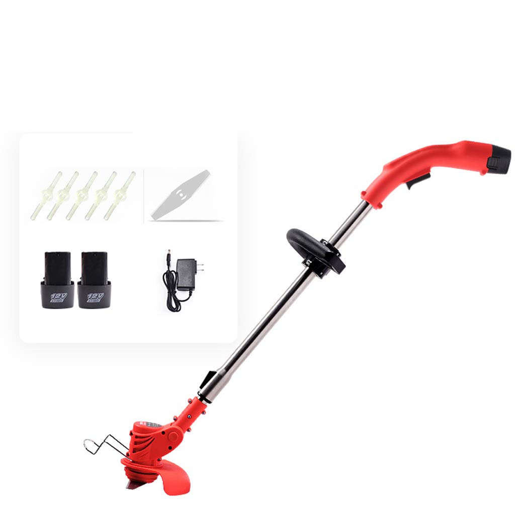 Electric Lawn Mower - 35-47 Inch Cordless Handheld Lawn Trimmer with Multi-Function Weed Eater | Perfect for Small to Medium Yards, Garden Maintenance & Lawn Edging