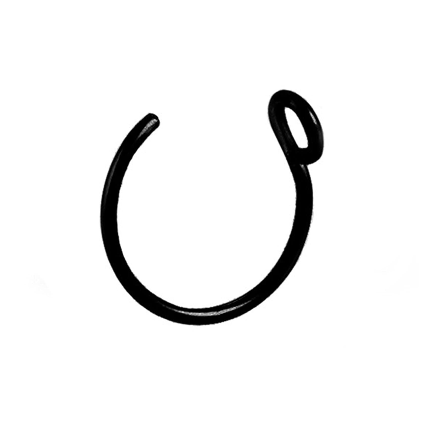 GNERIC 8mm Stainless Steel Fake Nose Ring - Faux Piercing Jewelry Hoop for Septum, No Piercing Required | Perfect for Costumes, Parties & Everyday Fashion Accessories