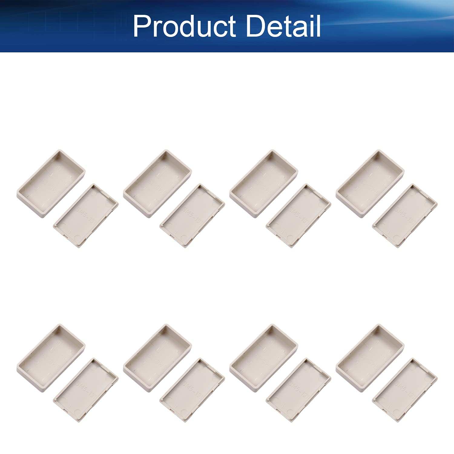 12Pcs ABS Plastic Electronic Junction Box - 48 x 27 x 14mm Waterproof Project Enclosure for Circuit Boards, DIY Electronics & Electrical Wiring (White) - Perfect for Home, Office & Industrial Use