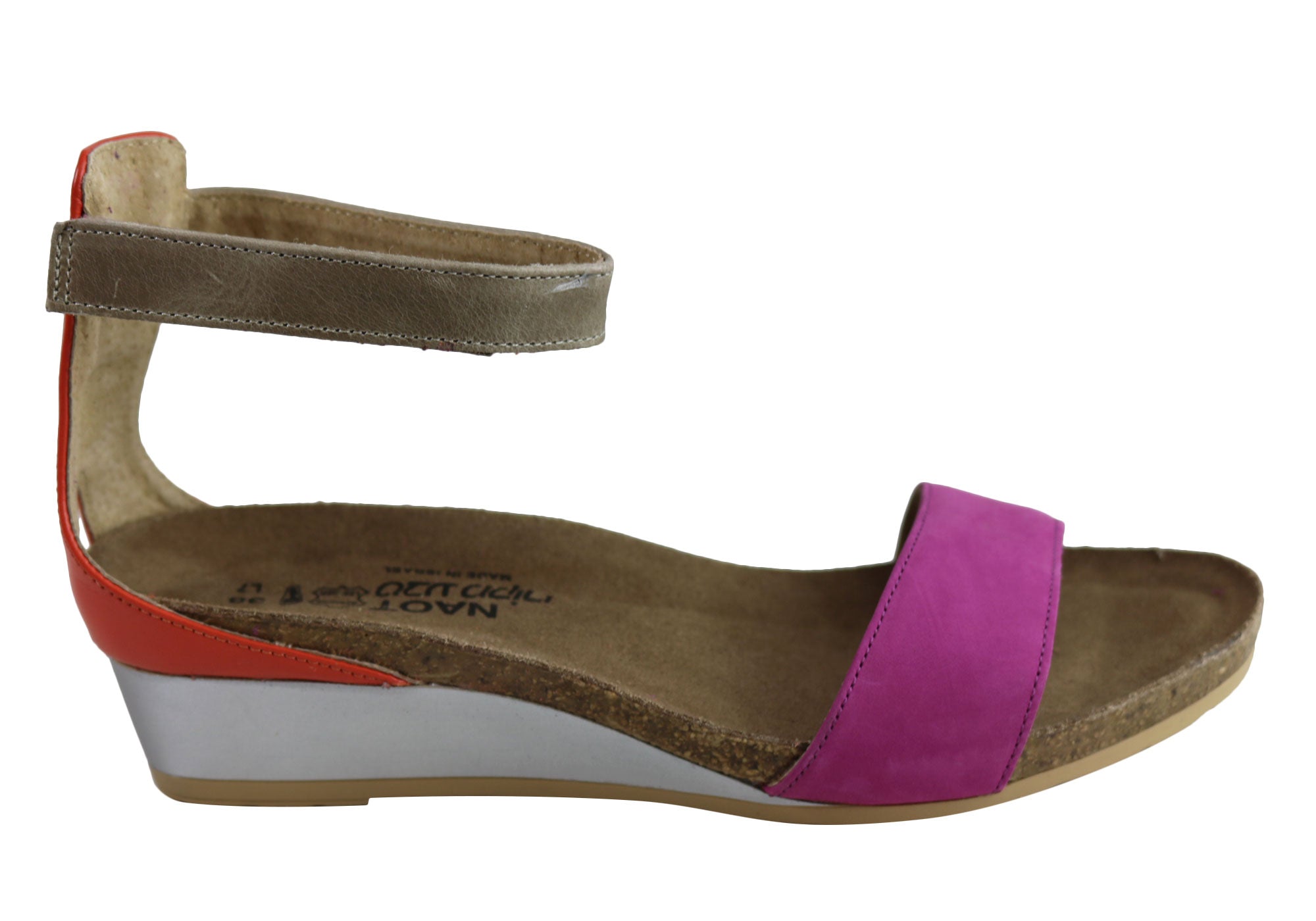 Naot Pixie Women's Leather Comfortable Cushioned Wedge Sandals - Stylish & Supportive Footwear for Walking, Travel & Summer Outfits