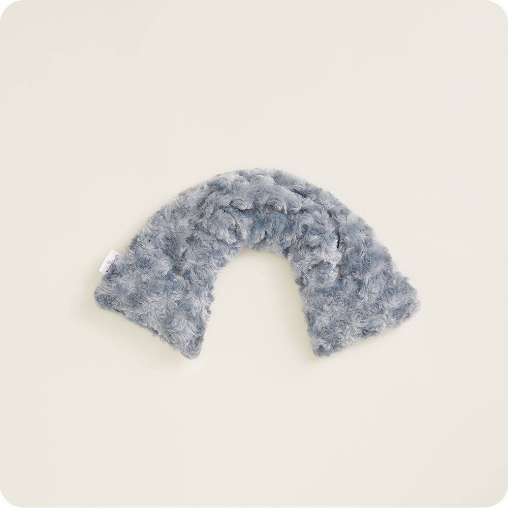 Curly Gray Warmies Neck Wrap - Microwaveable Heating Pad for Neck Pain Relief - Perfect for Relaxation, Stress Relief & Muscle Therapy at Home or Office