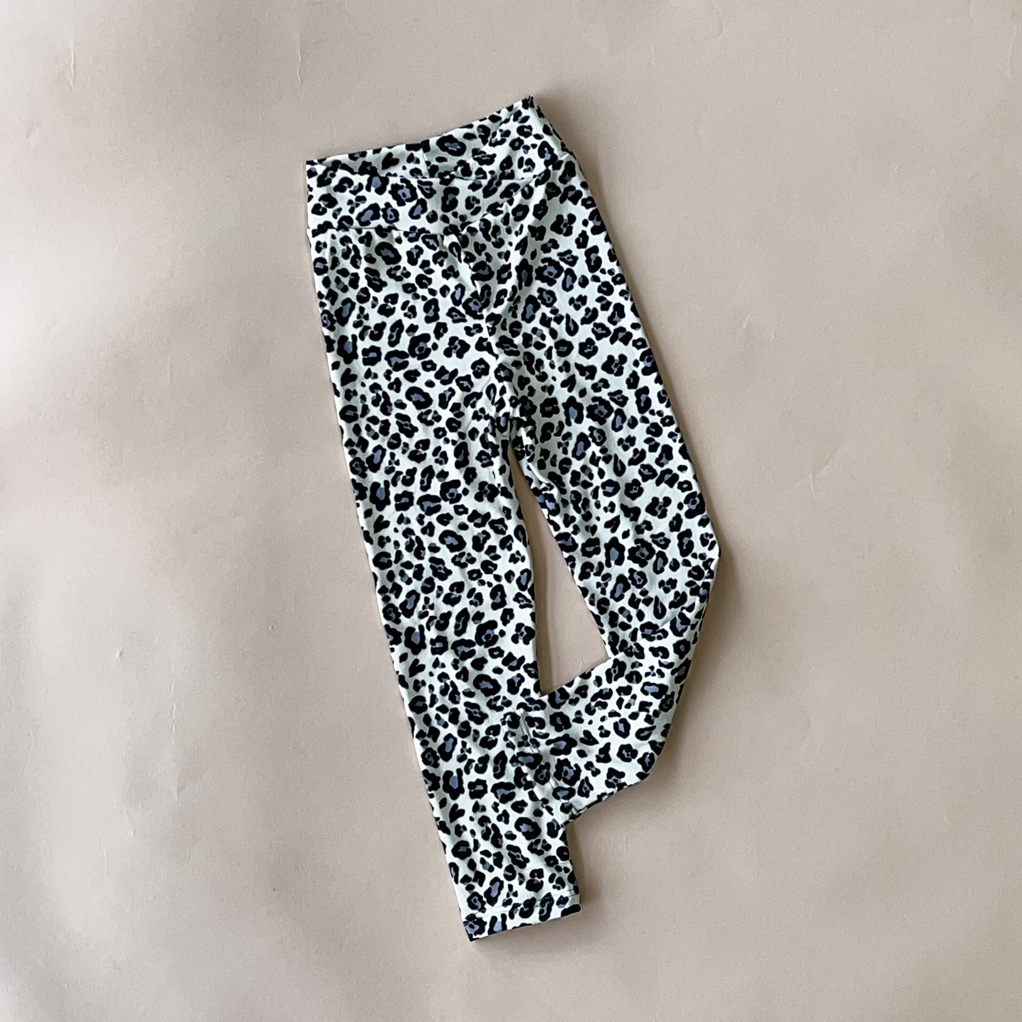 Women's Dance Leggings - Creme Cheetah Print | High Waisted Yoga Pants for Dance, Workout & Gym | Stretchy Comfortable Performance Leggings