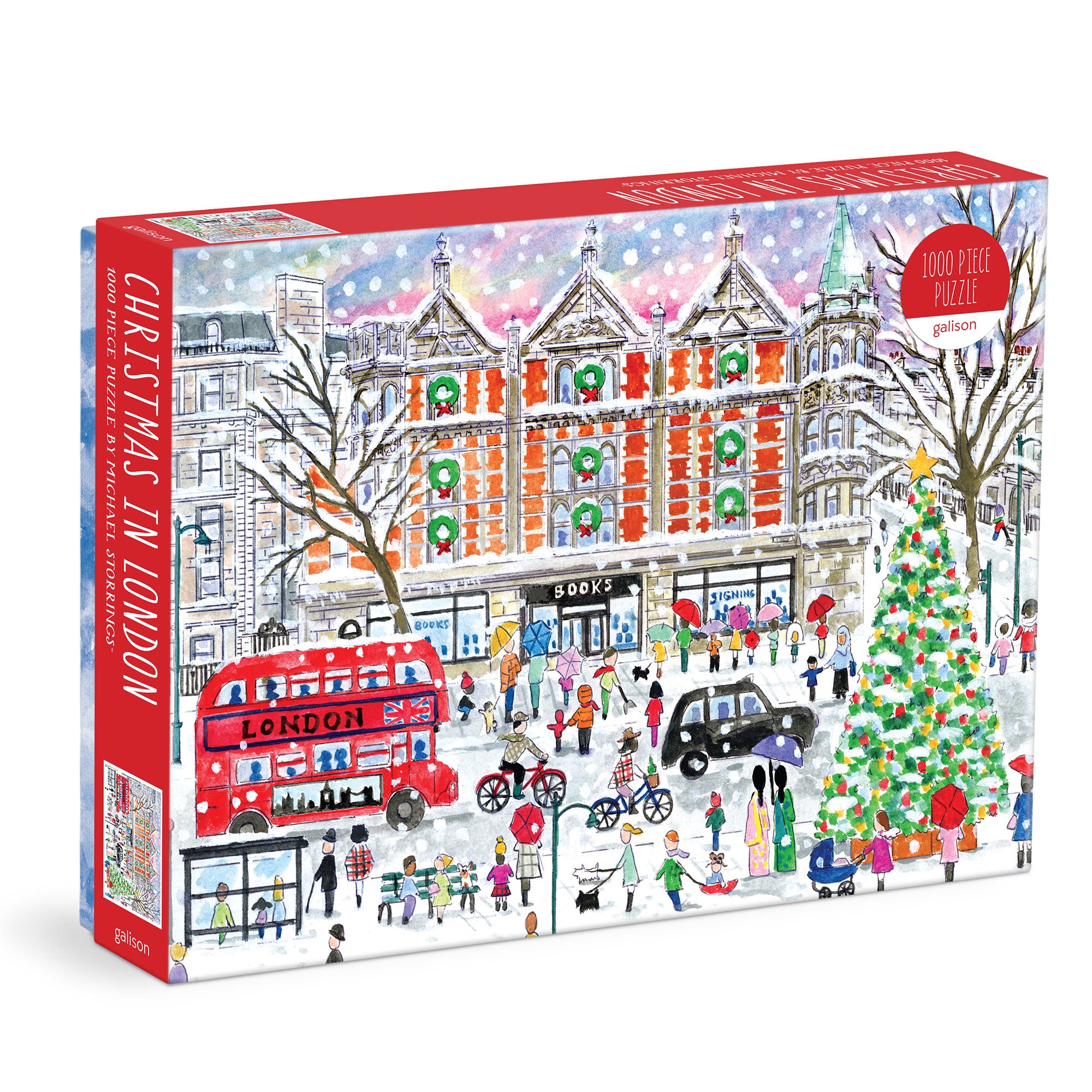 1,000 Piece Christmas in London Jigsaw Puzzle - Festive Holiday Activity for Adults & Families, Perfect for Relaxation & Bonding Time