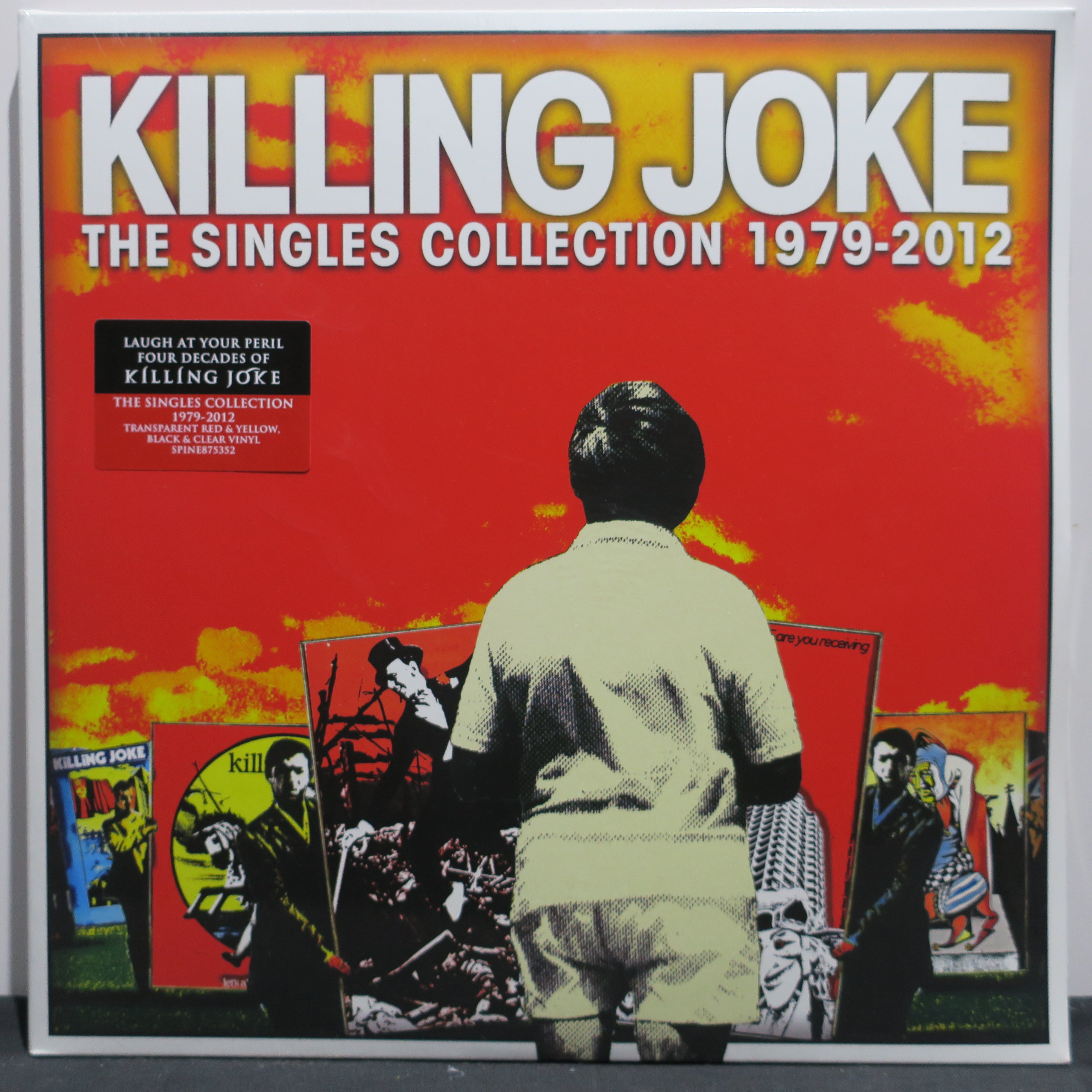 KILLING JOKE 'Singles Collection' 4LP Vinyl Record Set - Red, Yellow, Black & Clear Colored Vinyl - Limited Edition for Music Collectors & Vinyl Enthusiasts - Perfect for Home Listening, DJ Sets & Gift Giving