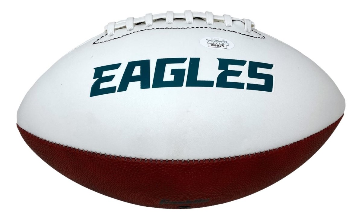 Brandon Graham Autographed Philadelphia Eagles NFL Football with Team Logo - Certified JSA ITP - Perfect for Eagles Fans, Collectors, and Sports Memorabilia Displays