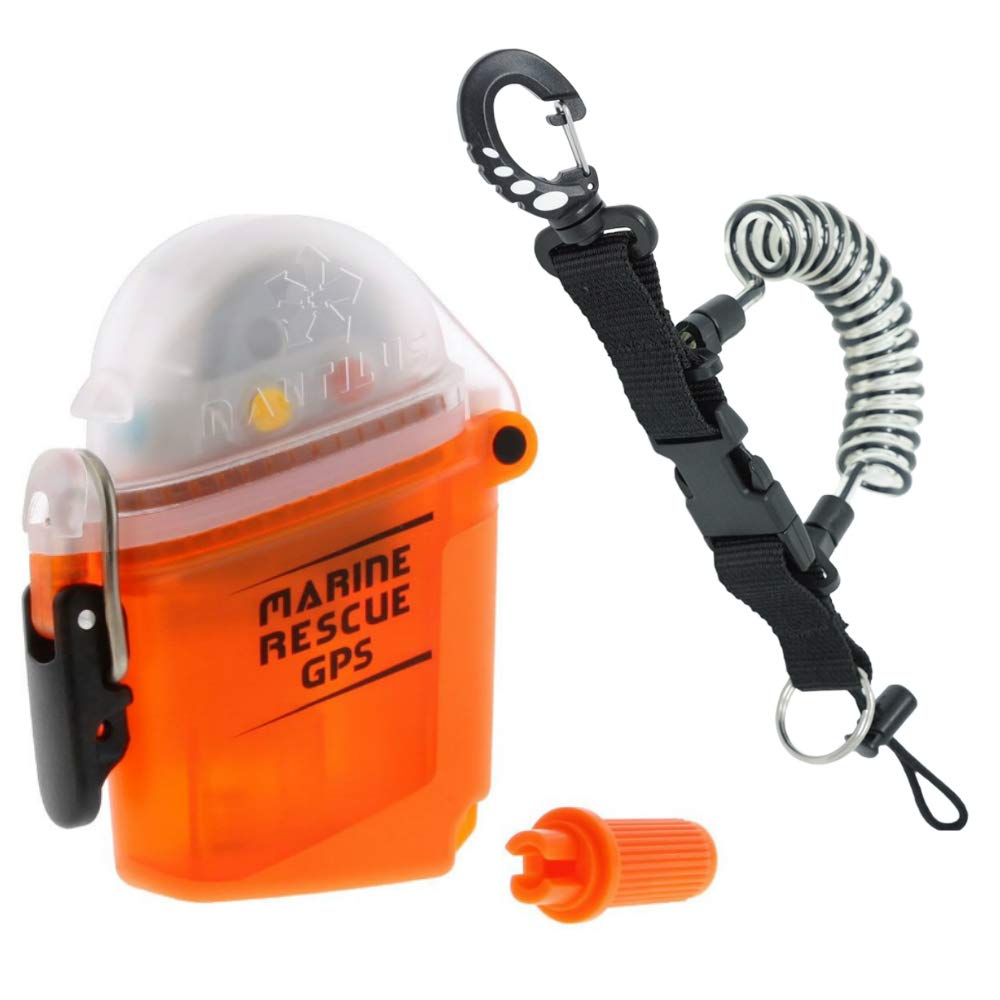 Marine GPS Rescue Radio with Free Coil Lanyard - Waterproof Emergency Communication Device for Boating, Fishing & Outdoor Adventures