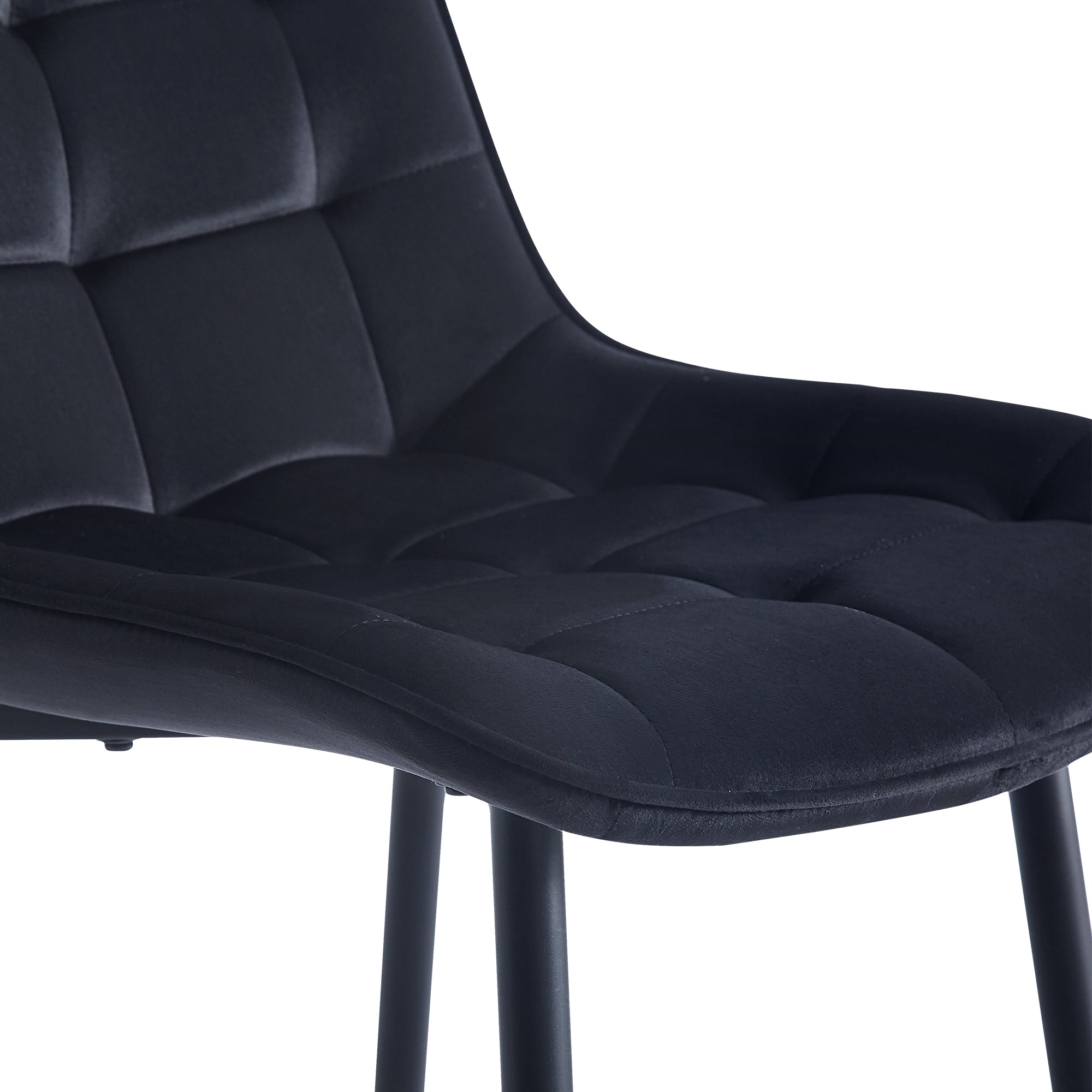 Modern Black Dining Chairs Set of 2 - Contemporary Style with Easy Assembly for Restaurants, Cafes, Offices & Living Rooms - Perfect for Home Dining & Commercial Spaces