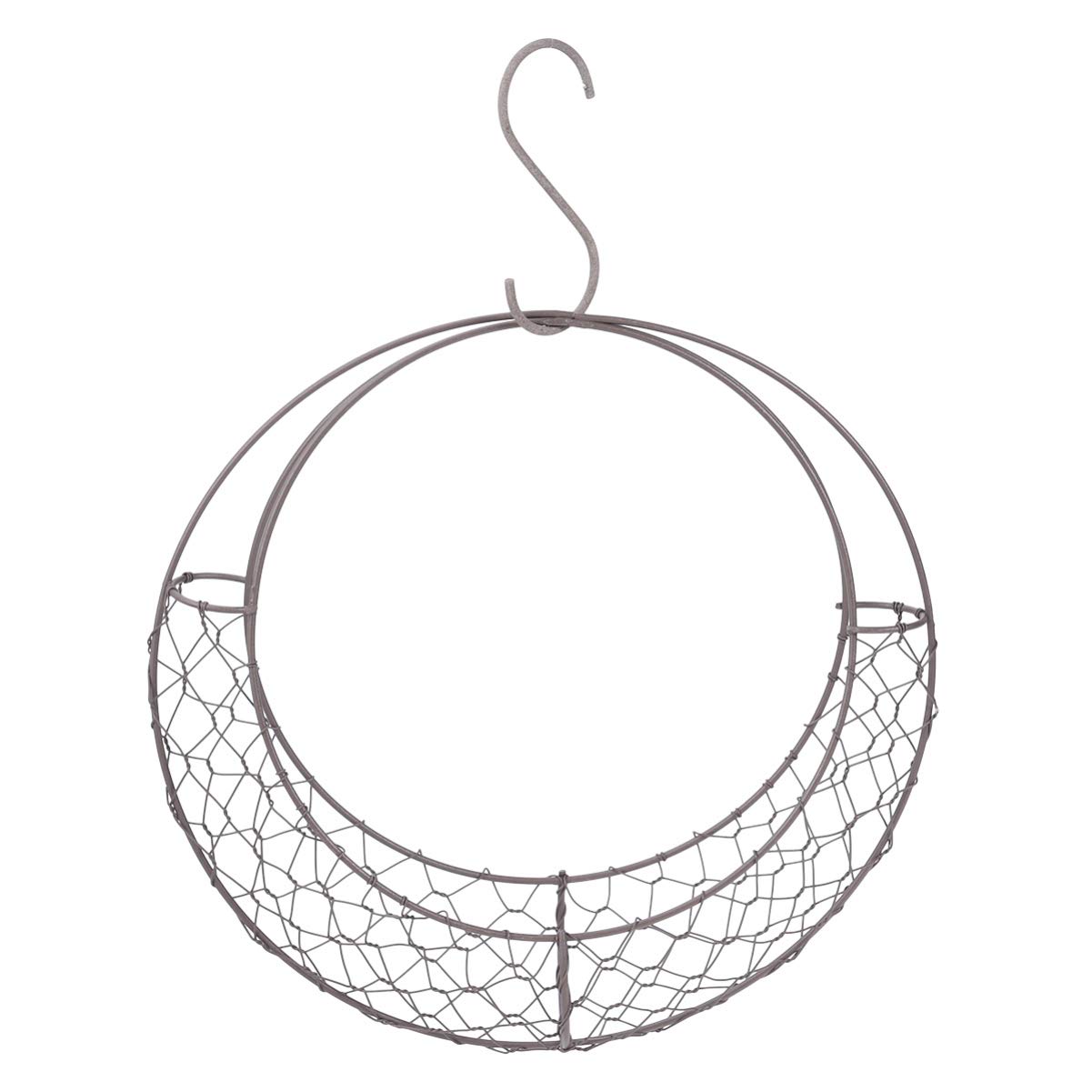 Yardwe Metal Wall Plant Hangers - Moon Shape Hanging Basket & Decorative Wire Wreath Planter for Garden, Home, Wedding, Ceiling - Boho Style Hanging Orchid Planter for Indoor & Outdoor Decor