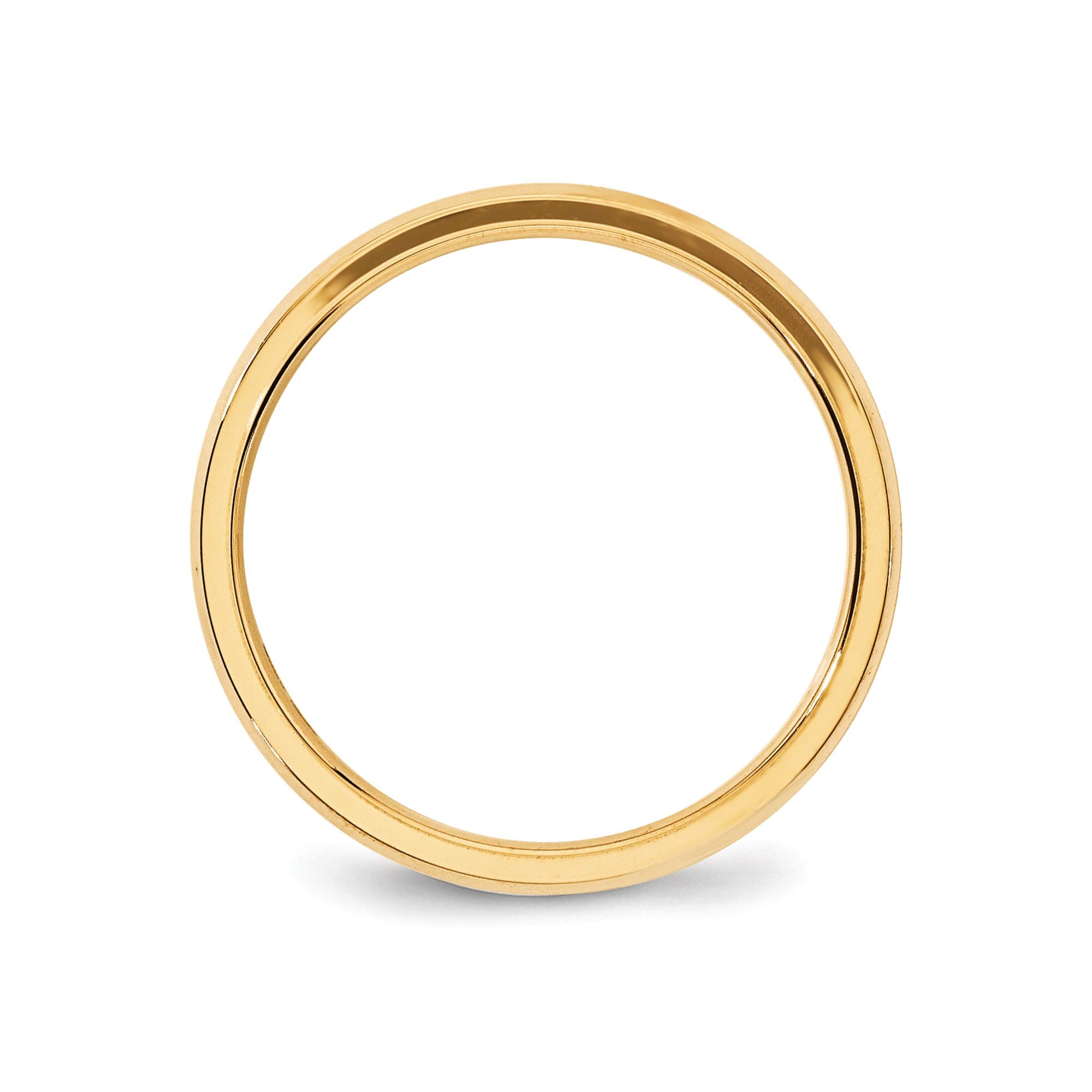 14k Yellow Gold 4mm Comfort Fit Band - Size 11.5 for Wedding & Anniversary Gifts