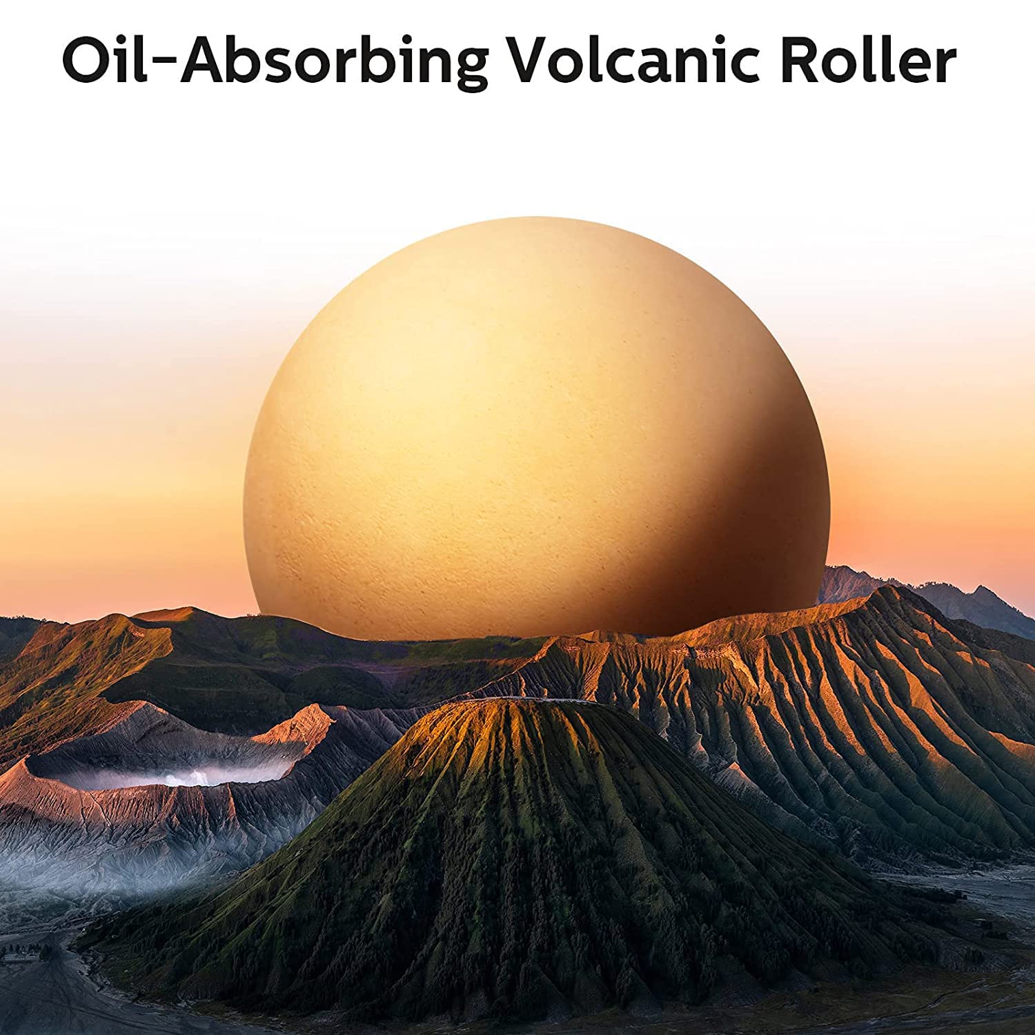 Oil Control Roller for Oily Skin - Portable & Reusable Facial Skincare Tool with Makeup Sponge | Absorbs Excess Shine for Home, Office & Travel | Perfect for Touch-Ups Throughout the Day