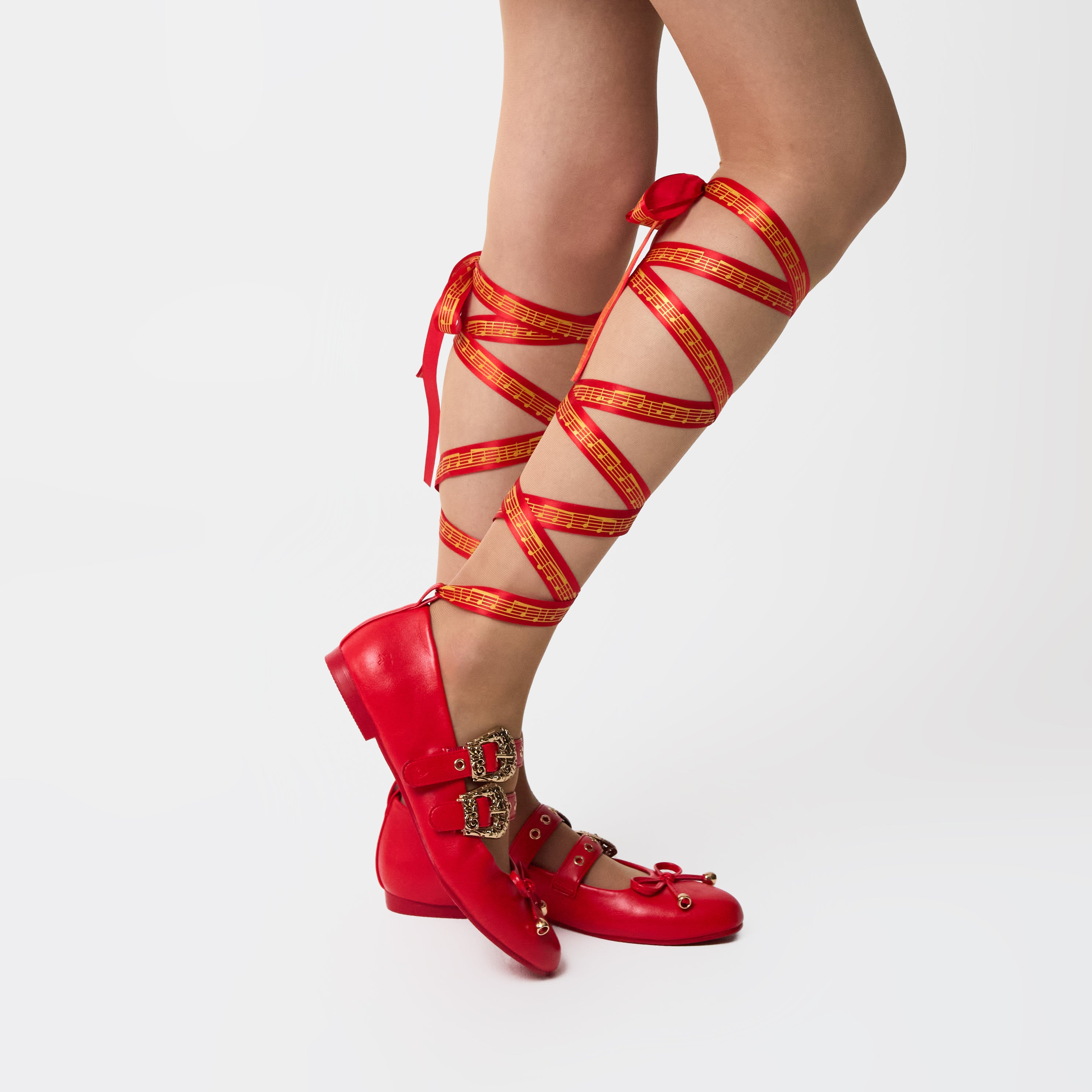 Song Of Rest Bard Flats Red - Comfortable & Stylish Women's Flats for Casual Wear, Work & Travel