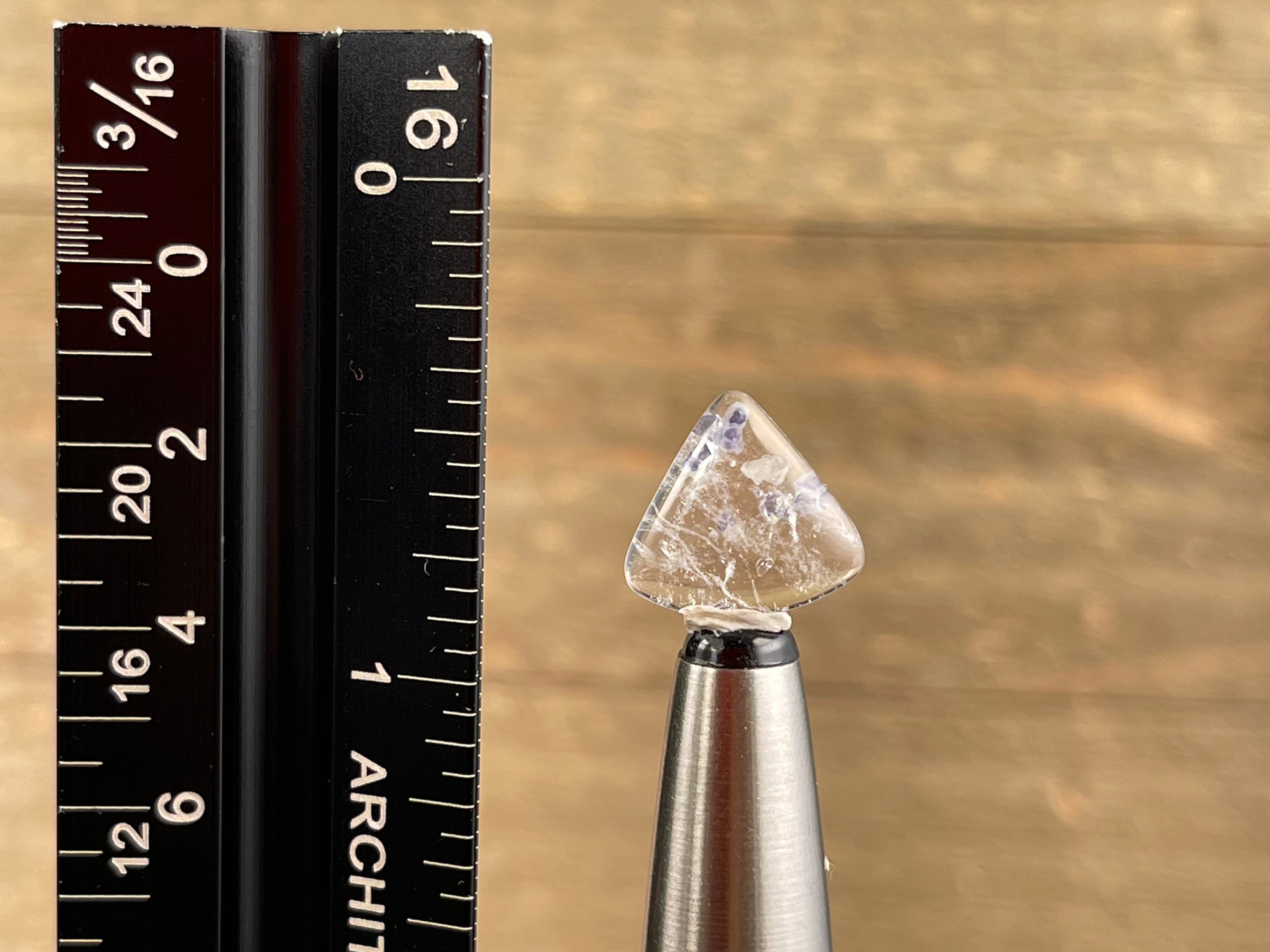 Rare Fluorite in Clear Quartz Crystal Cabochon – Natural Gemstone for Jewelry Making, Healing Crystals & Stones (Item#41673) – Perfect for Meditation, Energy Work & Handcrafted Jewelry Designs