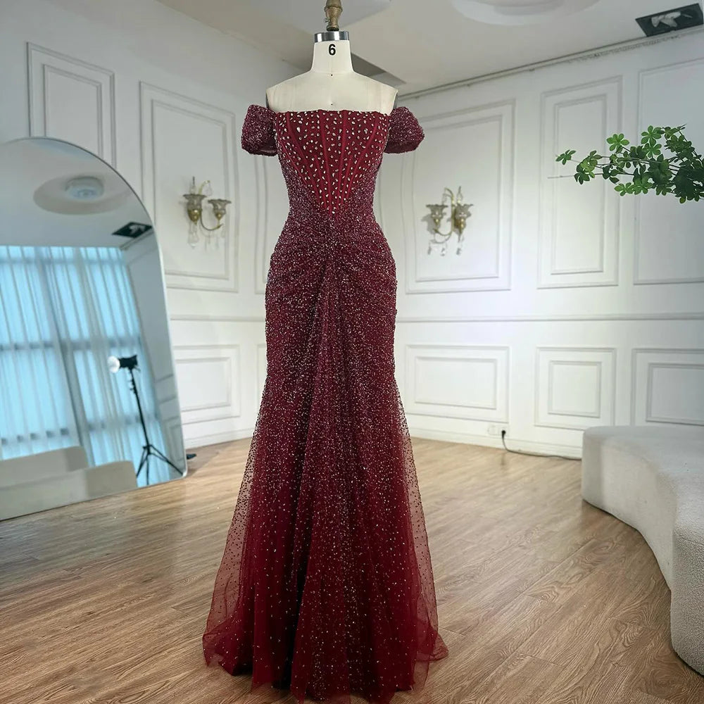 Luxury Designer Beaded Mermaid Evening Dresses for Women - Elegant Formal Gown LA72905 | Perfect for Prom, Wedding Guest & Black Tie Events
