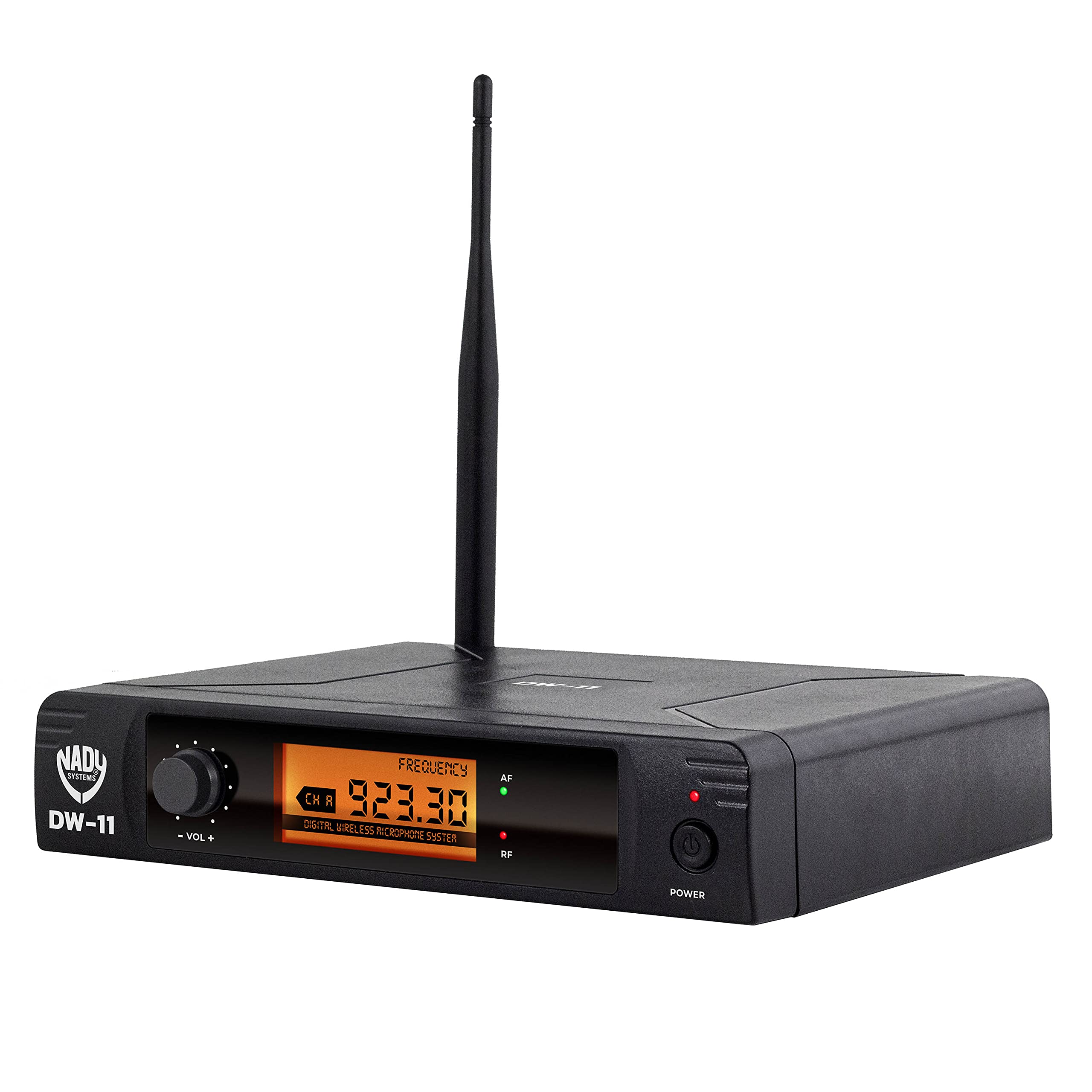 Nady DW-11 Professional Digital Wireless Lavalier & Headset Mic System - Ultra-Low Latency QPSK Modulation - UHF Fixed Frequency with XLR & 1/4