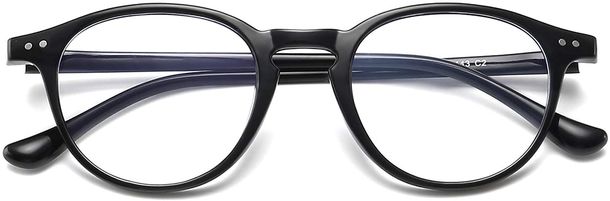 Stylish Blue Light Blocking Glasses for Women & Men - Anti Eye Strain Computer Glasses for Work, Gaming & Screen Time