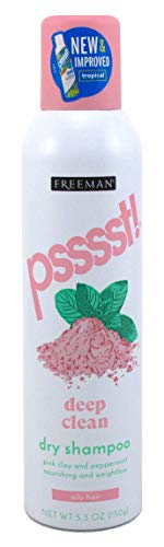 Psssst Deep Clean Dry Shampoo for Oily Hair - 5.3oz Travel Size - Instantly Refreshes & Volumizes Hair Between Washes - Perfect for Gym, Travel & Busy Mornings