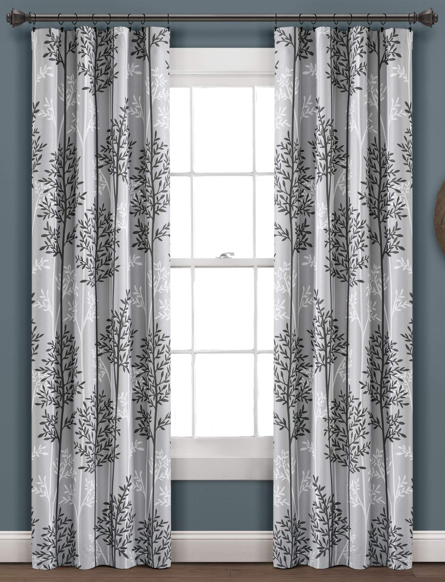 Lush Decor Gray Blackout Curtains 84x38