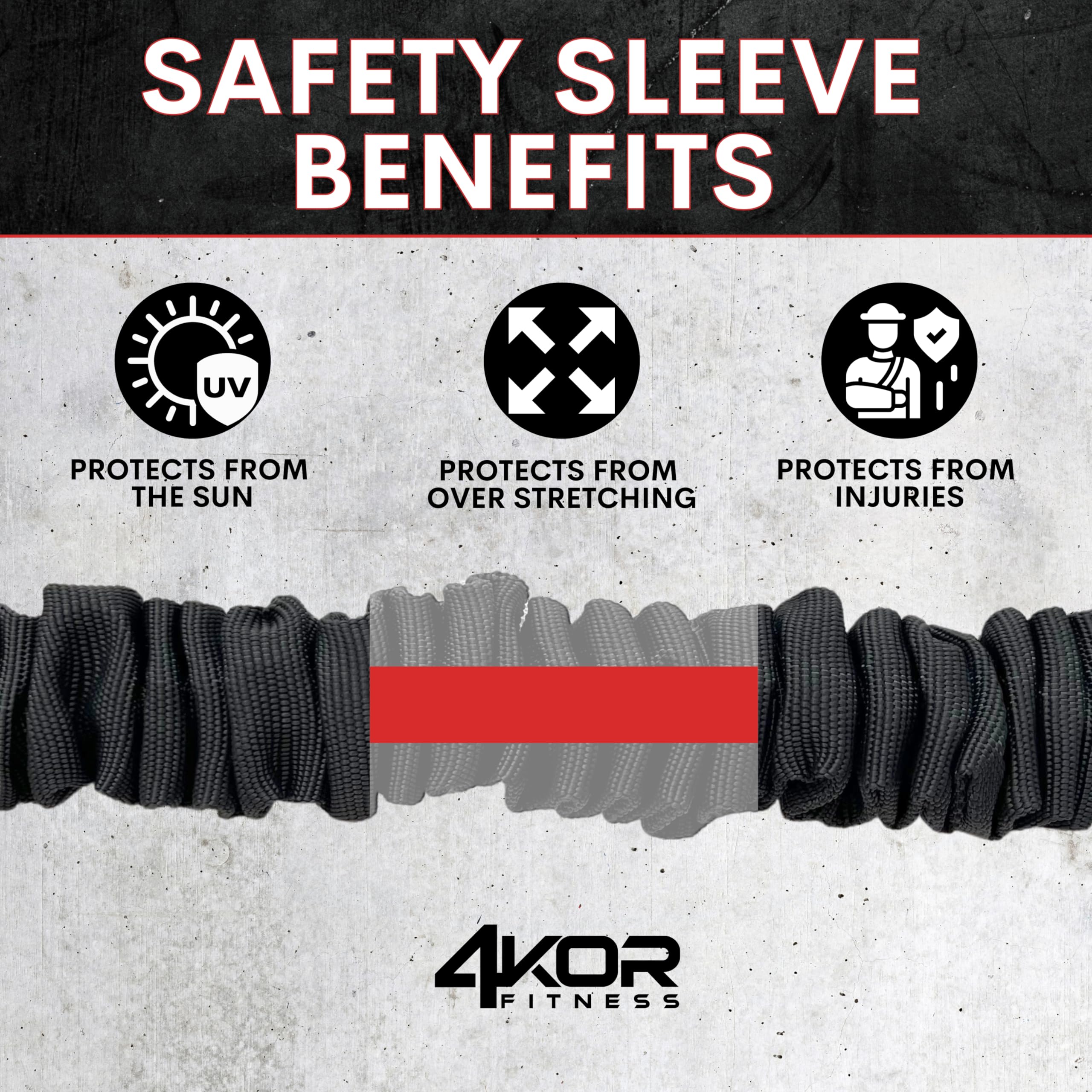 4KOR Fitness Resistance Bands - Cross Anchored Shoulder Exercise Cords for Dynamic Warmups, Physical Therapy & Home Workouts - Durable Elastic Training Bands for Strength Training, Mobility & Rehab Exercises (1 Pair) - Perfect for Gym, Physical Therapy & Home Fitness Routines