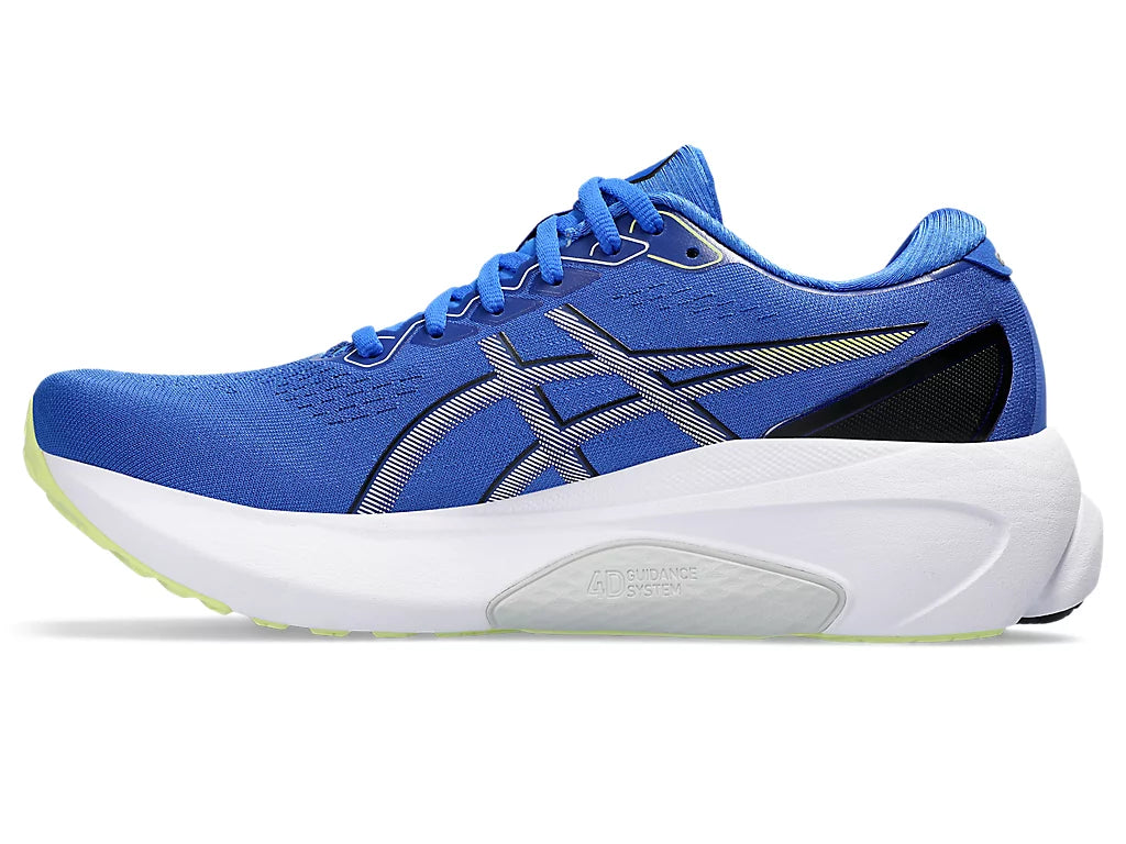 ASICS Men's GEL-KAYANO 30 Running Shoes - Illusion Blue/Glow Yellow | Premium Cushioning & Stability for Long-Distance Running, Jogging & Gym Workouts