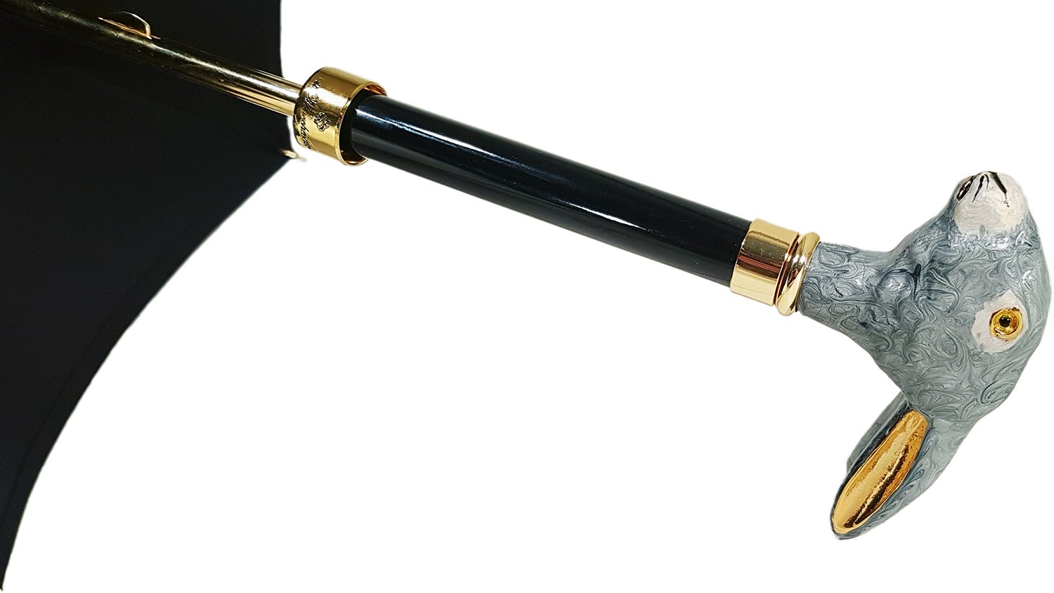 Stylish Double Layer Black Satin Umbrella - Windproof & Waterproof Compact Folding Travel Umbrella for Women & Men - Perfect for Rainy Days, Commuting, and Outdoor Events
