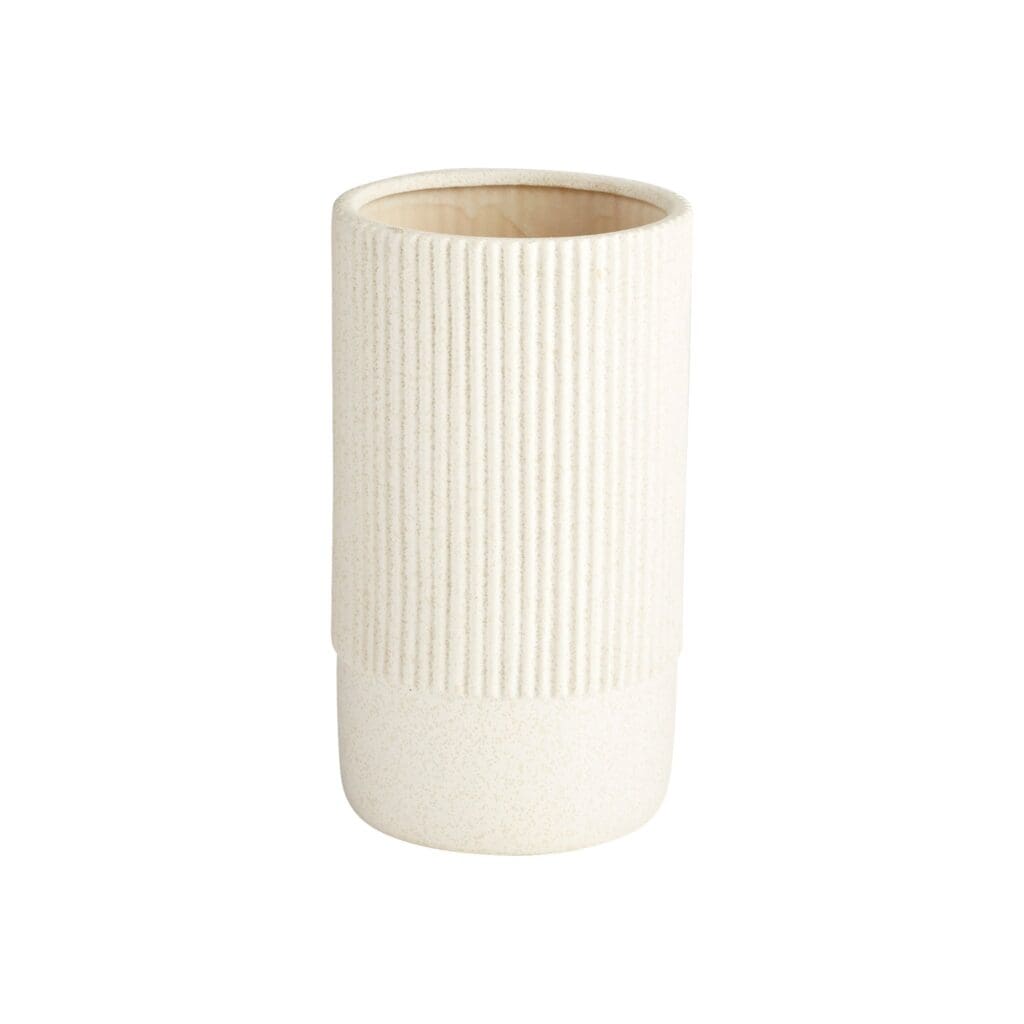 Cyan Design 11198 White Medium Harmonica Vase - Elegant Home Decor for Living Room, Dining Table & Wedding Centerpieces