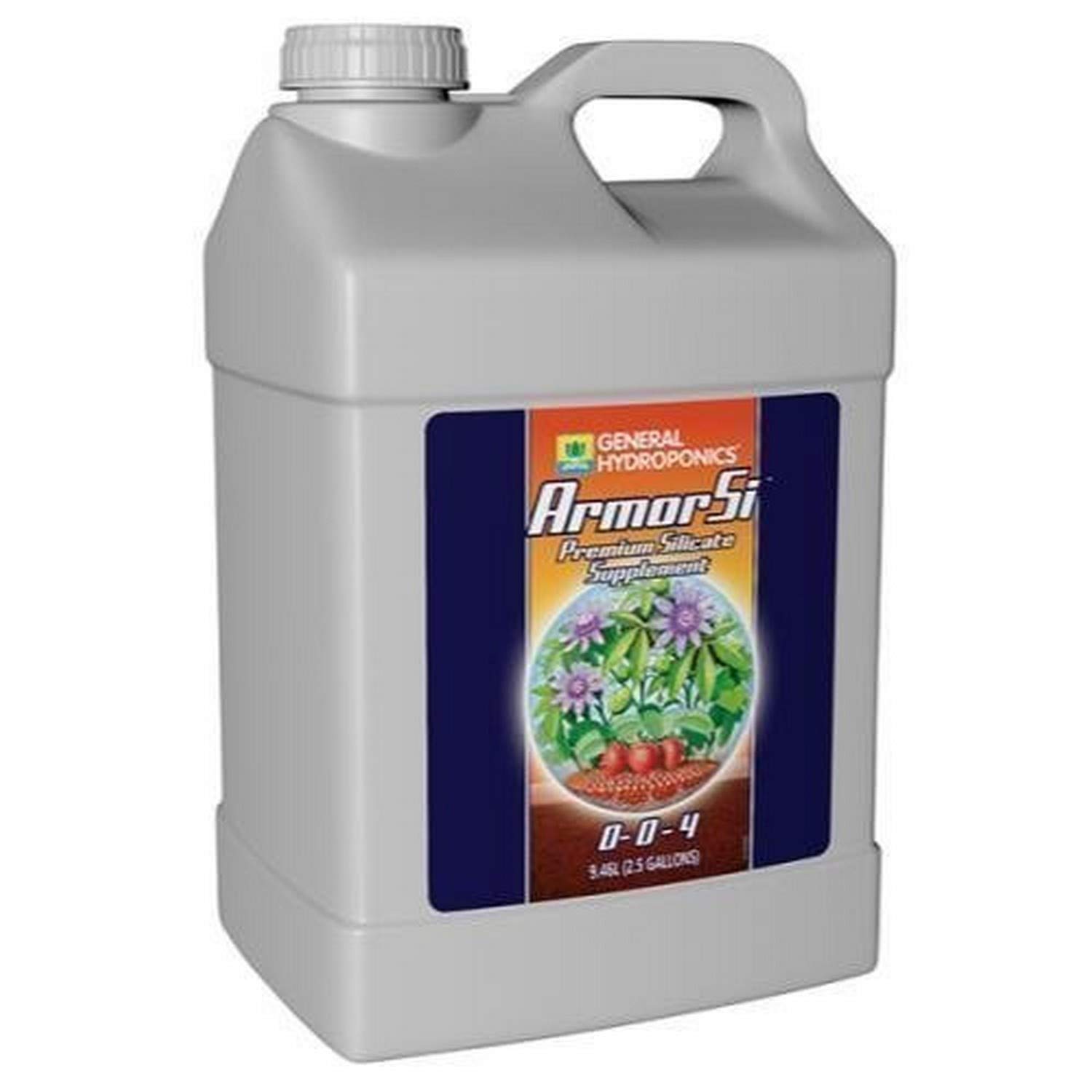 General Hydroponics Armor Si - Premium Silica Supplement for Hydroponic Gardening (2.5 Gallon) - Enhances Plant Strength & Stress Resistance for Indoor/Outdoor Hydroponics Systems