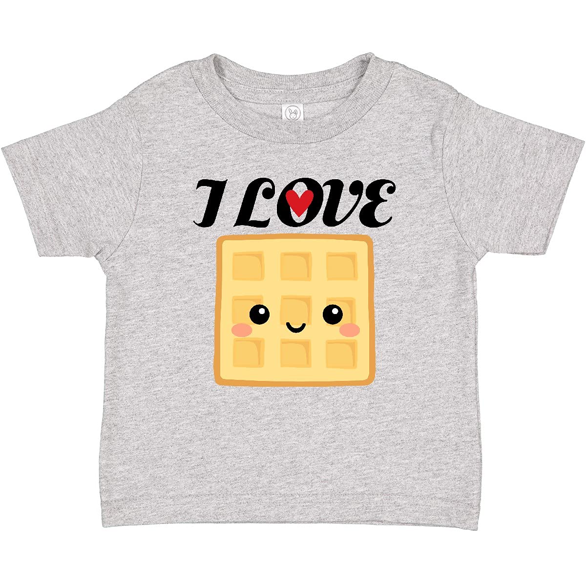 Inktastic Waffle Lover I Love Waffles Baby T-Shirt - Cute & Comfortable Cotton Tee for Infants & Toddlers - Perfect for Breakfast Outings, Family Photos & Casual Wear