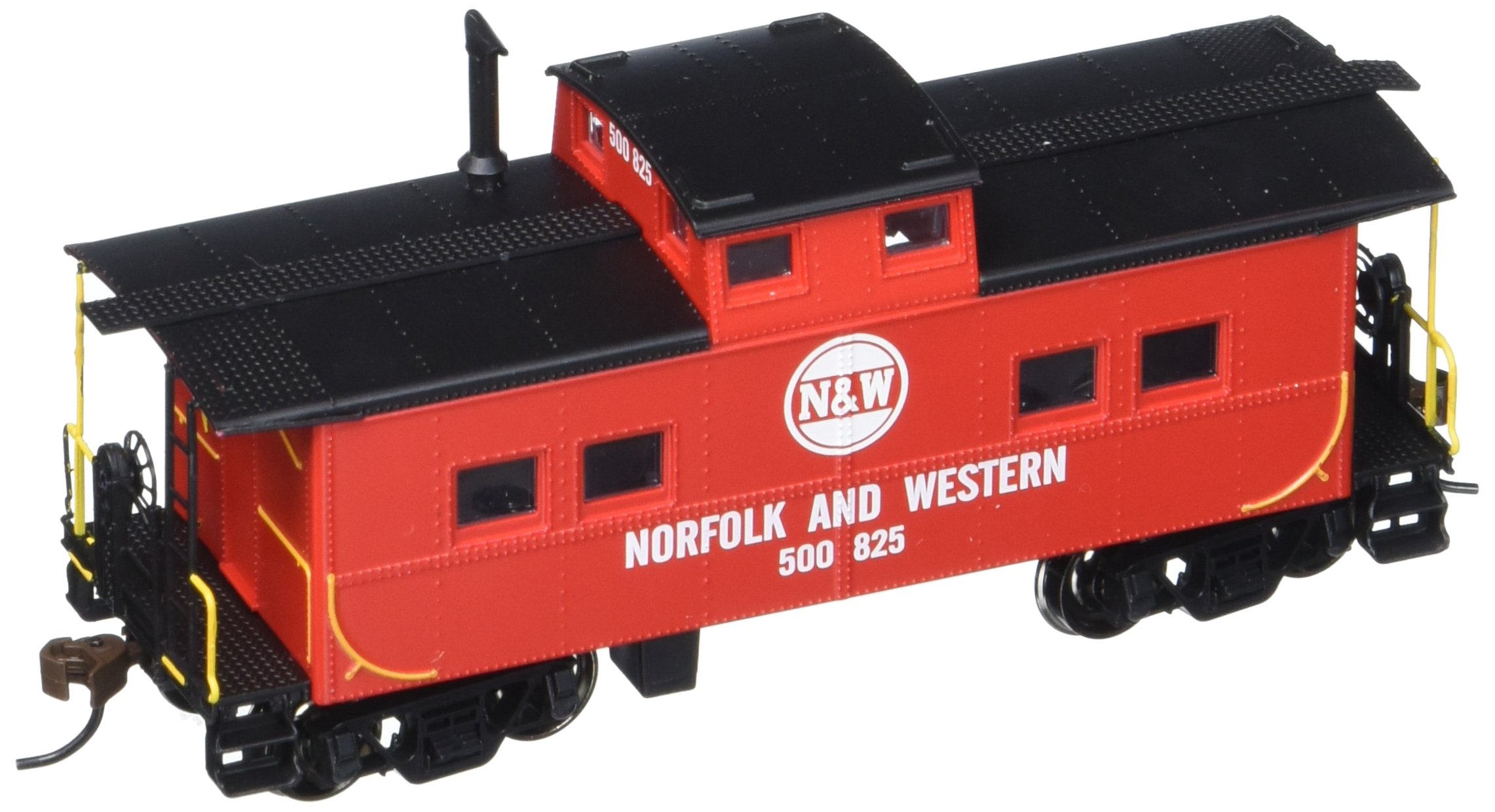 Bachmann Industries Norfolk & Western Red #500825 HO Scale Northeast Steel Caboose Model Train - Perfect for Railroad Layouts, Collectors & Train Enthusiasts