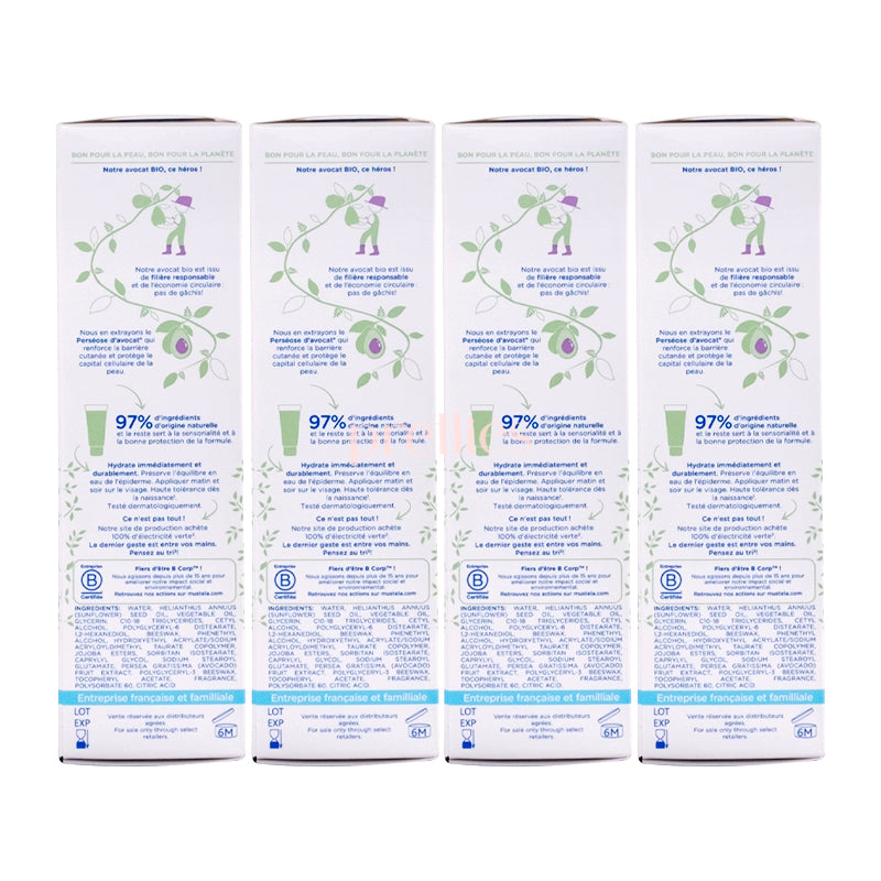 Mustela Hydra Bebe Baby Face Cream 40ml x4 Pack (022648) - Gentle Moisturizer for Newborn & Infant Skin Care - Perfect for Daily Hydration & Protection