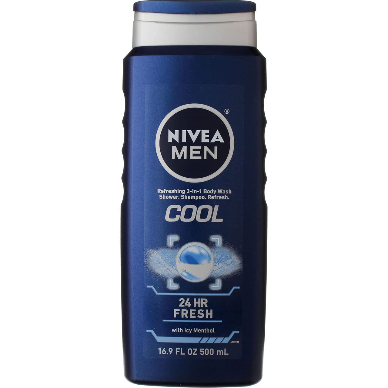Nivea Men's Cool Body Wash - 16.9 Oz (Pack of 2) | Refreshing Shower Gel for Men with Menthol | Daily Hydration & Invigorating Shower Experience