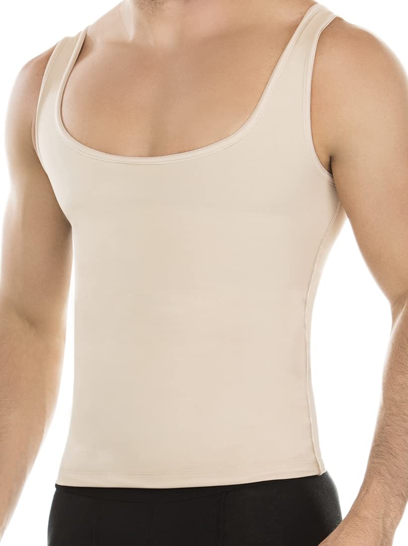 Men's High Abdomen Compression Shirt - Colombian Faja Shapewear & Body Shaper Vest for Slimming, Posture Support & Workout - Ideal for Gym, Office & Everyday Wear in USA