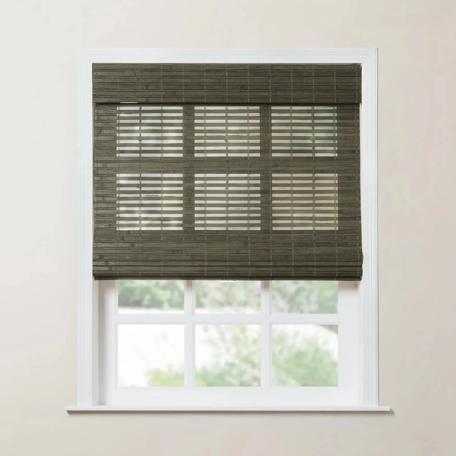 Rae Natural Bamboo Woven Shades Series S - Eco-Friendly Window Blinds for Home & Office - Perfect for Living Room, Bedroom, and Patio Privacy