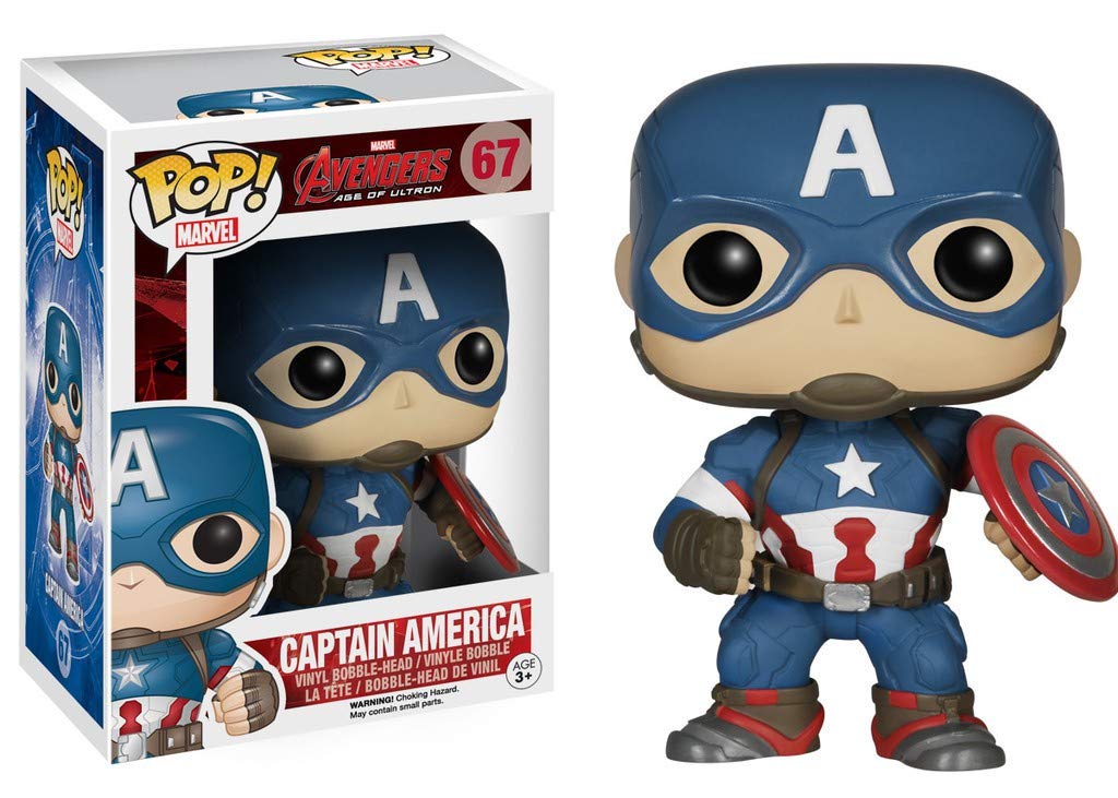 Funko Marvel Avengers 2 Captain America Action Figure Collectible Toy - Perfect for Marvel Fans, Collectors & Superhero Decor