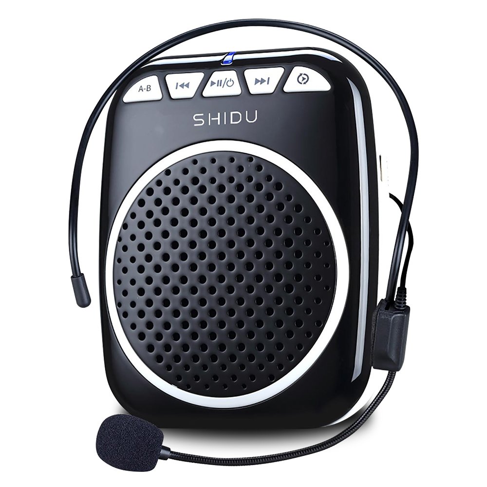 Portable Voice Amplifier with Headset Microphone - Rechargeable & Lightweight for Teachers, Coaches, Tour Guides, Sales Promoters | Ideal for Classroom, Outdoor Events, Public Speaking & Presentations