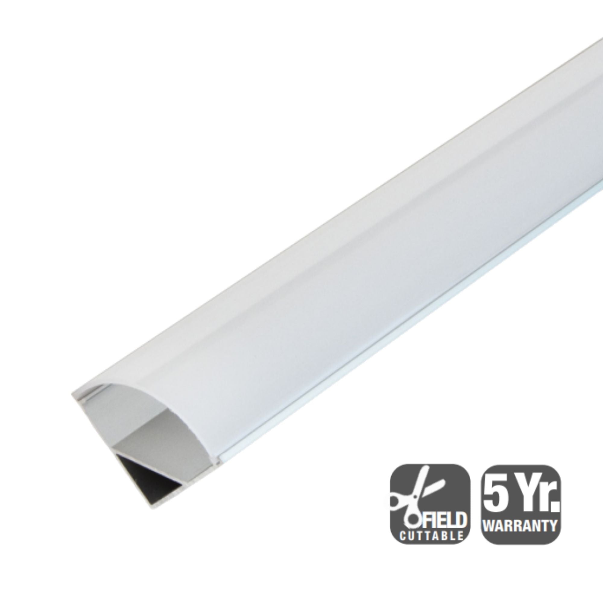4ft Large Format 45° Angled Aluminum Mounting Channel for Signage, Displays & Framing - Heavy Duty Exhibition & Retail Fixture