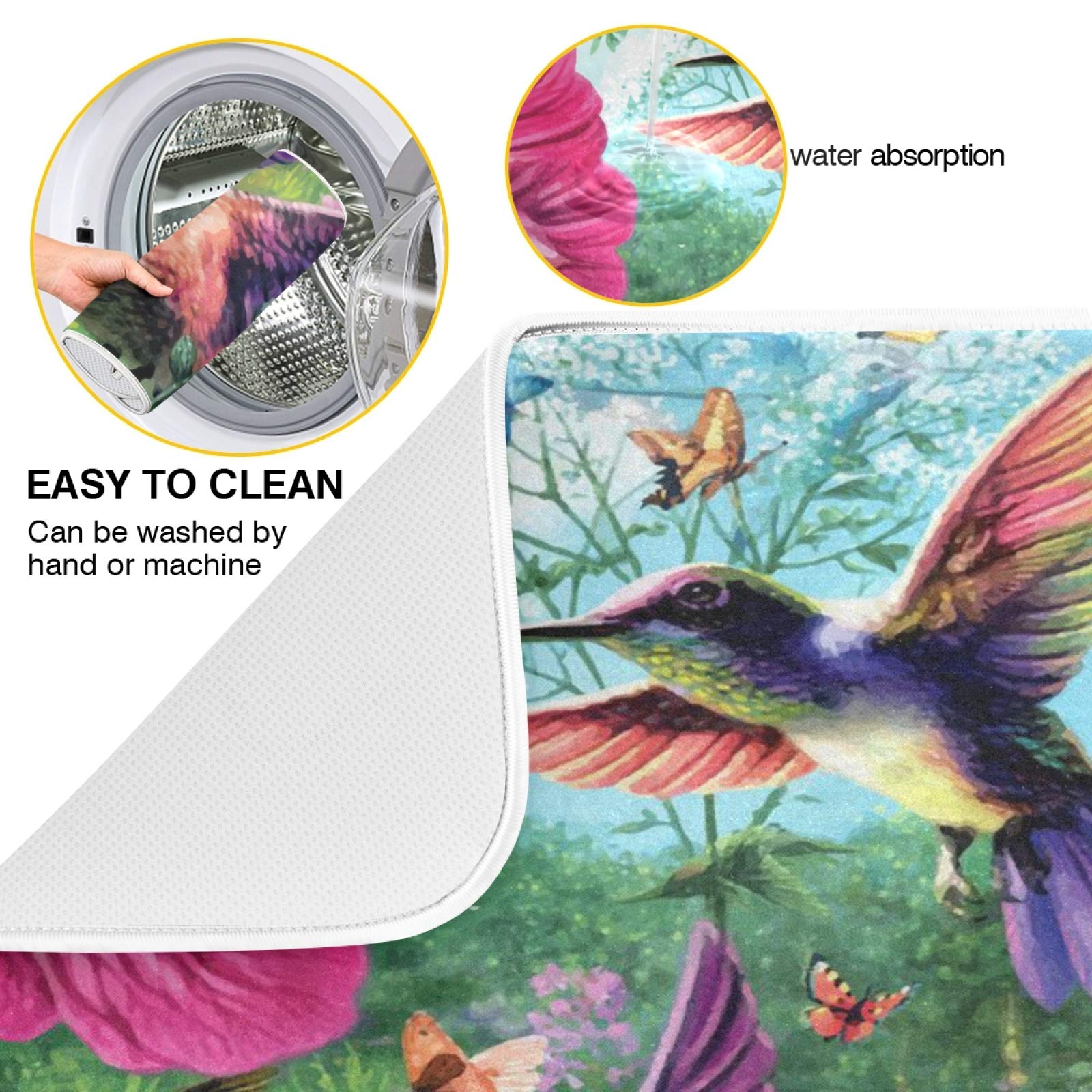 Premium Absorbent Polyester Dish Drying Mat - 24