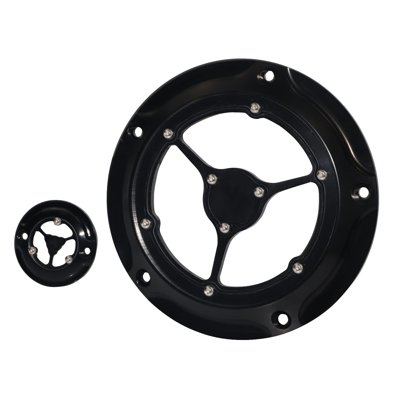 Harley Touring FLH/T Motorcycle Derby Cover & Timing Timer Cover - Compatible with 2016-2023 Models | Durable Engine Protection for Harley Davidson Bikes | Perfect for Long Rides & Custom Builds