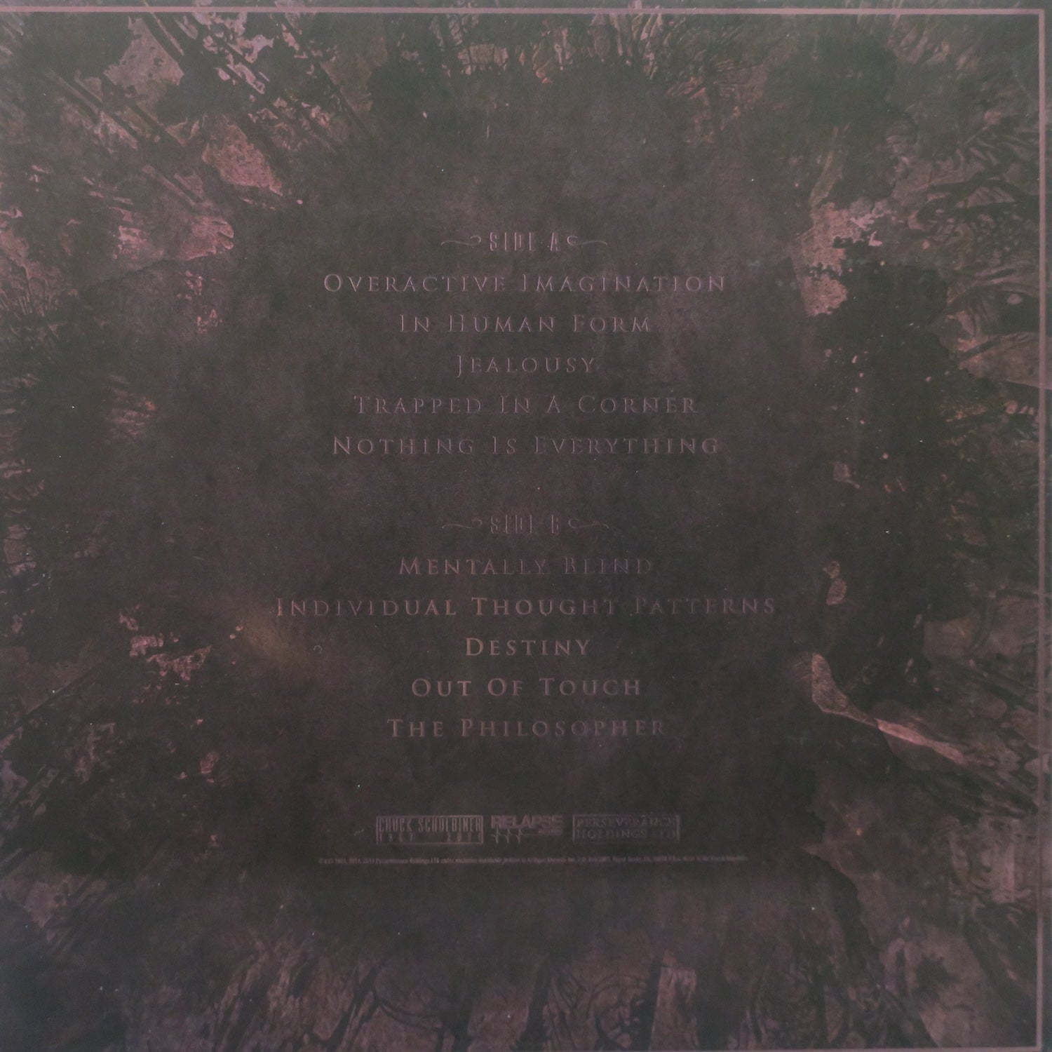 DEATH 'Individual Thought Patterns' Limited Edition Merge/Splatter Vinyl LP | Heavy Metal Music Collectible | Perfect for Vinyl Enthusiasts & Metal Fans
