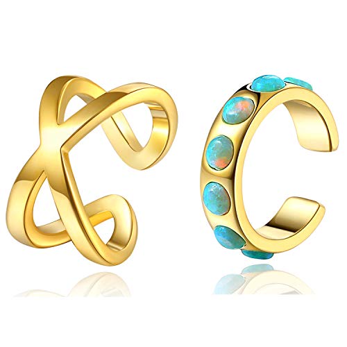 Set of Two Cuffs- Gold
