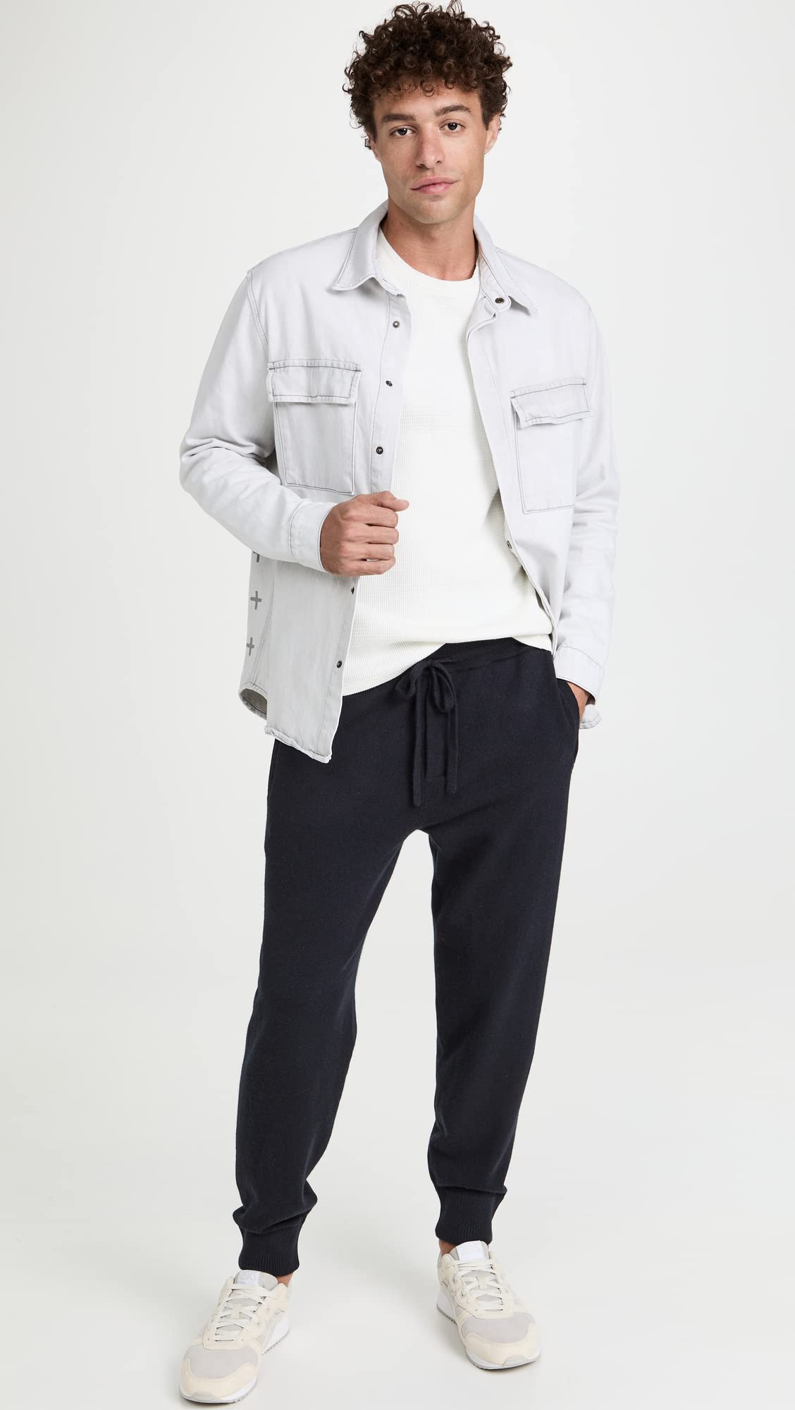 Vince Men's Cashmere Joggers - Soft Luxury Sweatpants for Men | Comfortable Lounge Pants for Home, Travel & Casual Wear