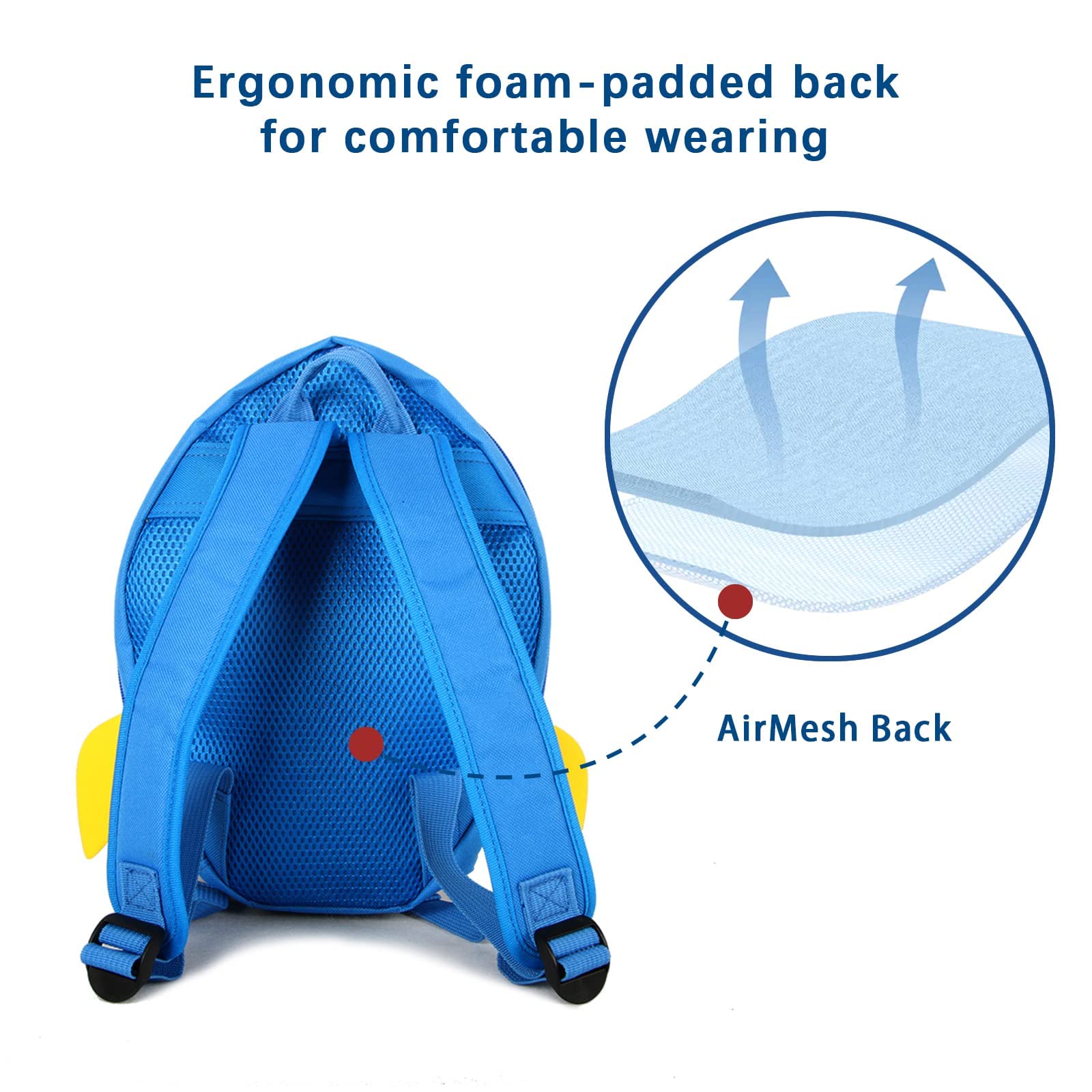 Super Cute Waterproof Kids Backpack for Boys & Girls Ages 3-8 - Durable Toddler Travel Backpack for School, Daycare & Outdoor Adventures